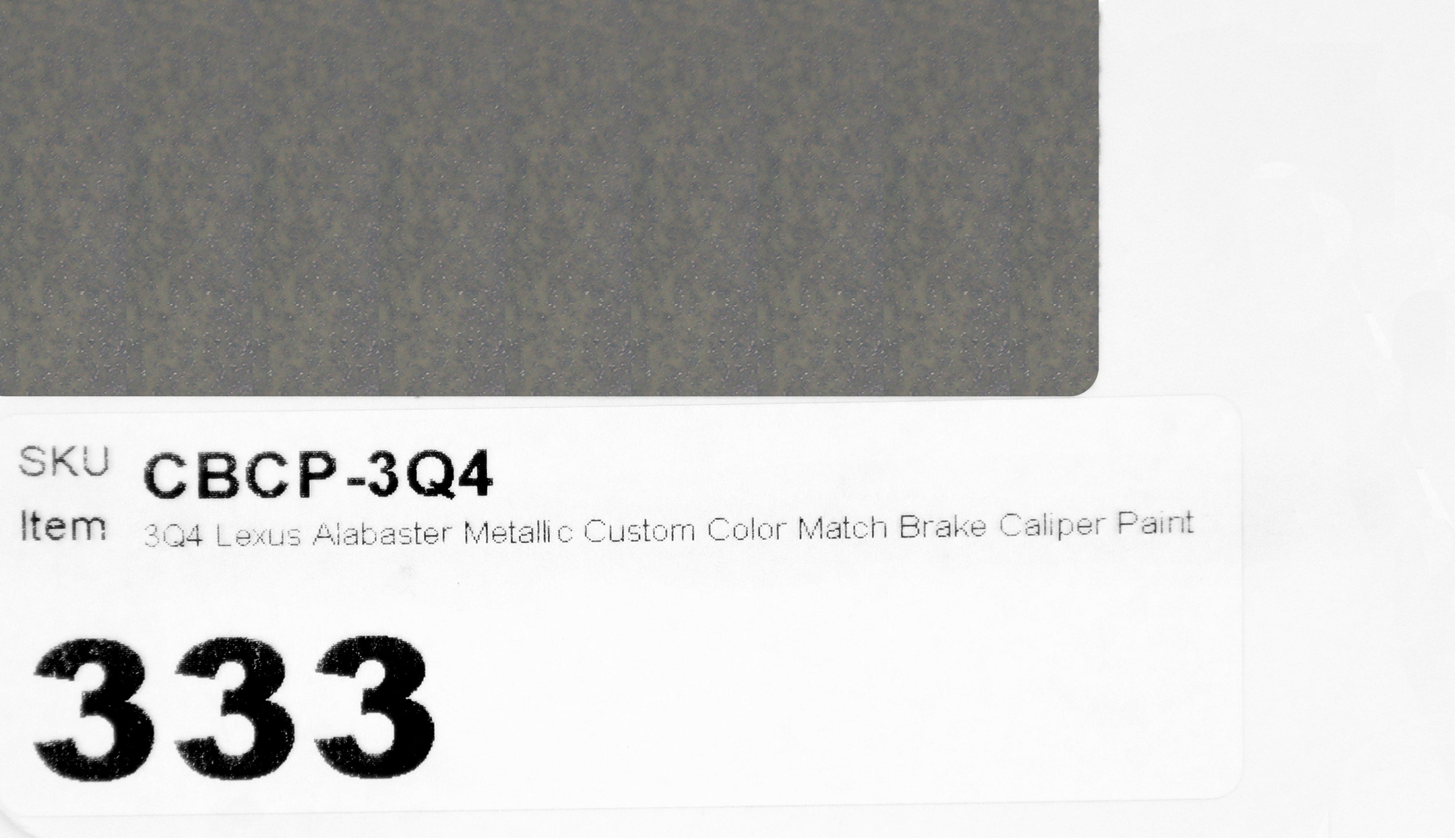 3Q4 Lexus Alabaster Metallic Custom Color Match Brake Caliper Paint Kit