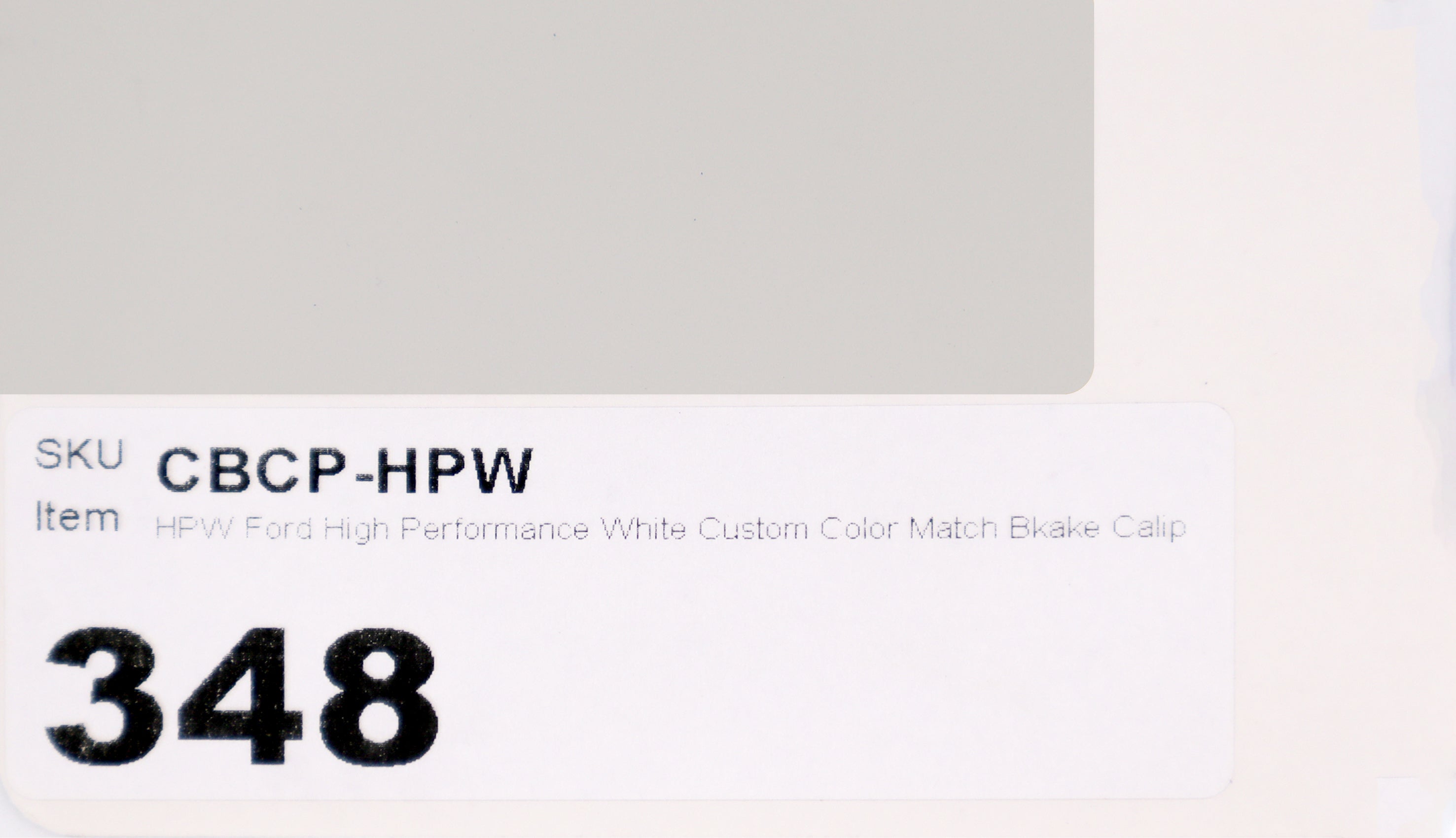 HP Ford High Performance White Custom Color Match Brake Caliper Paint Kit