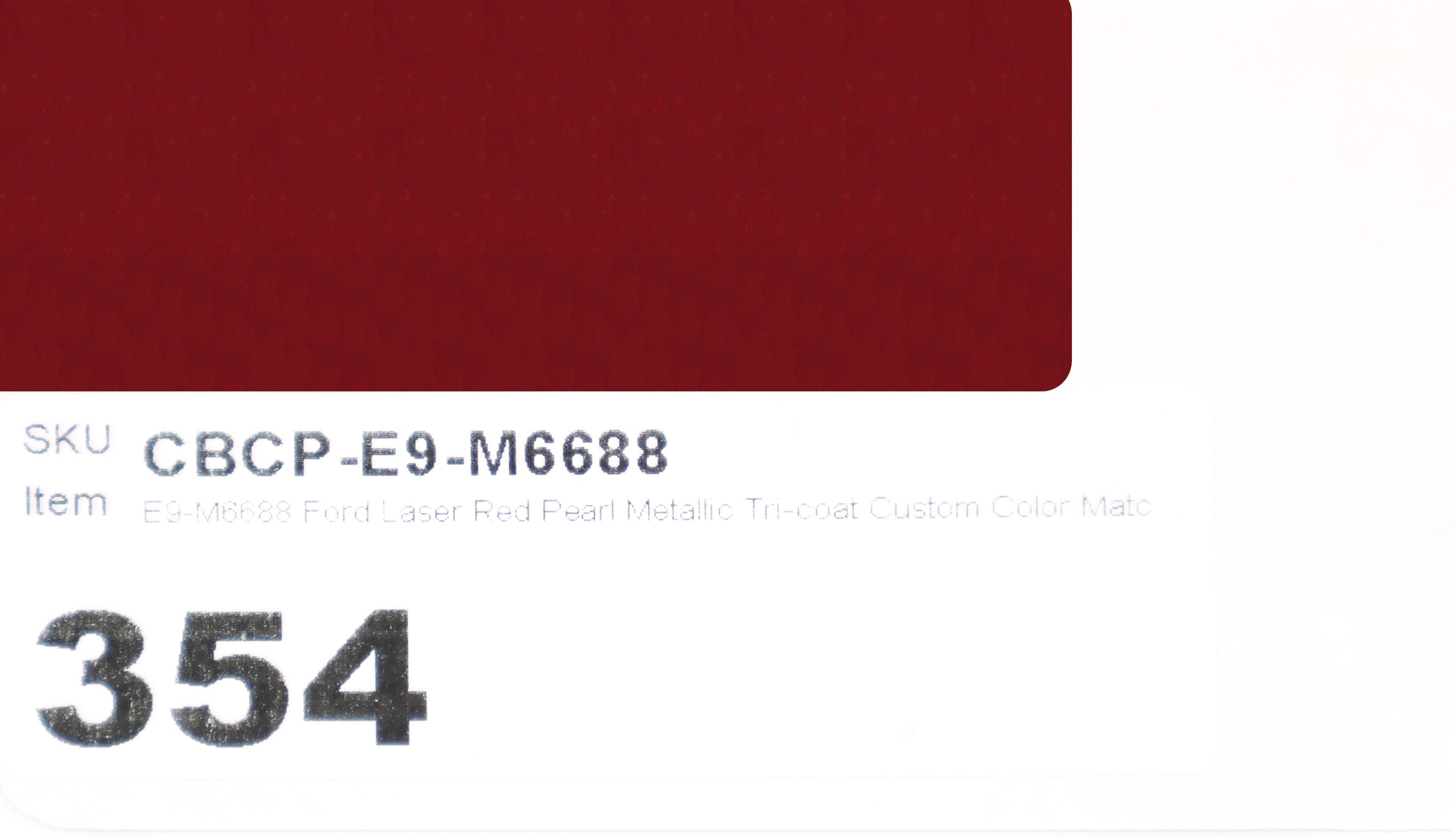 E9-M6688 Ford Laser Red Pearl Metallic Tri-coat Custom Color Match Brake Caliper Paint Kit
