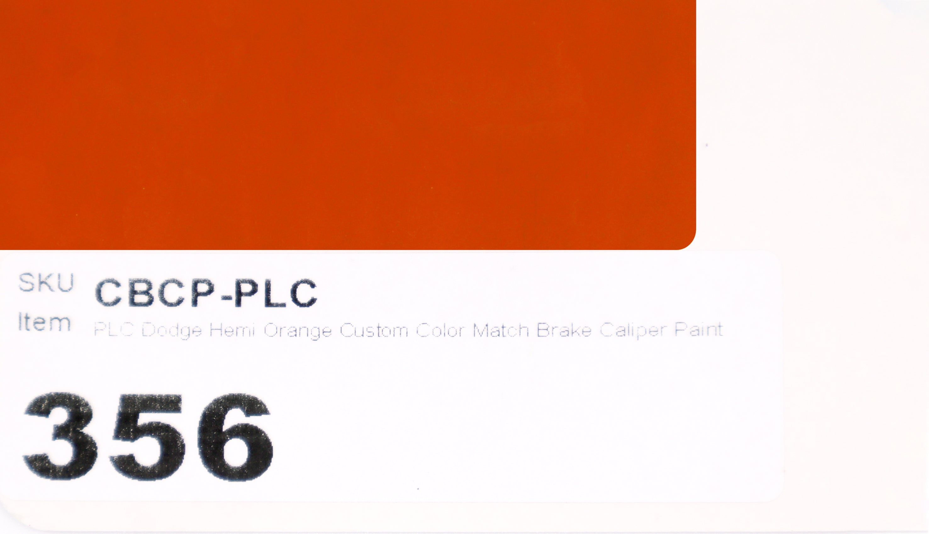 PLC Dodge Hemi Orange Custom Color Match Brake Caliper Paint Kit