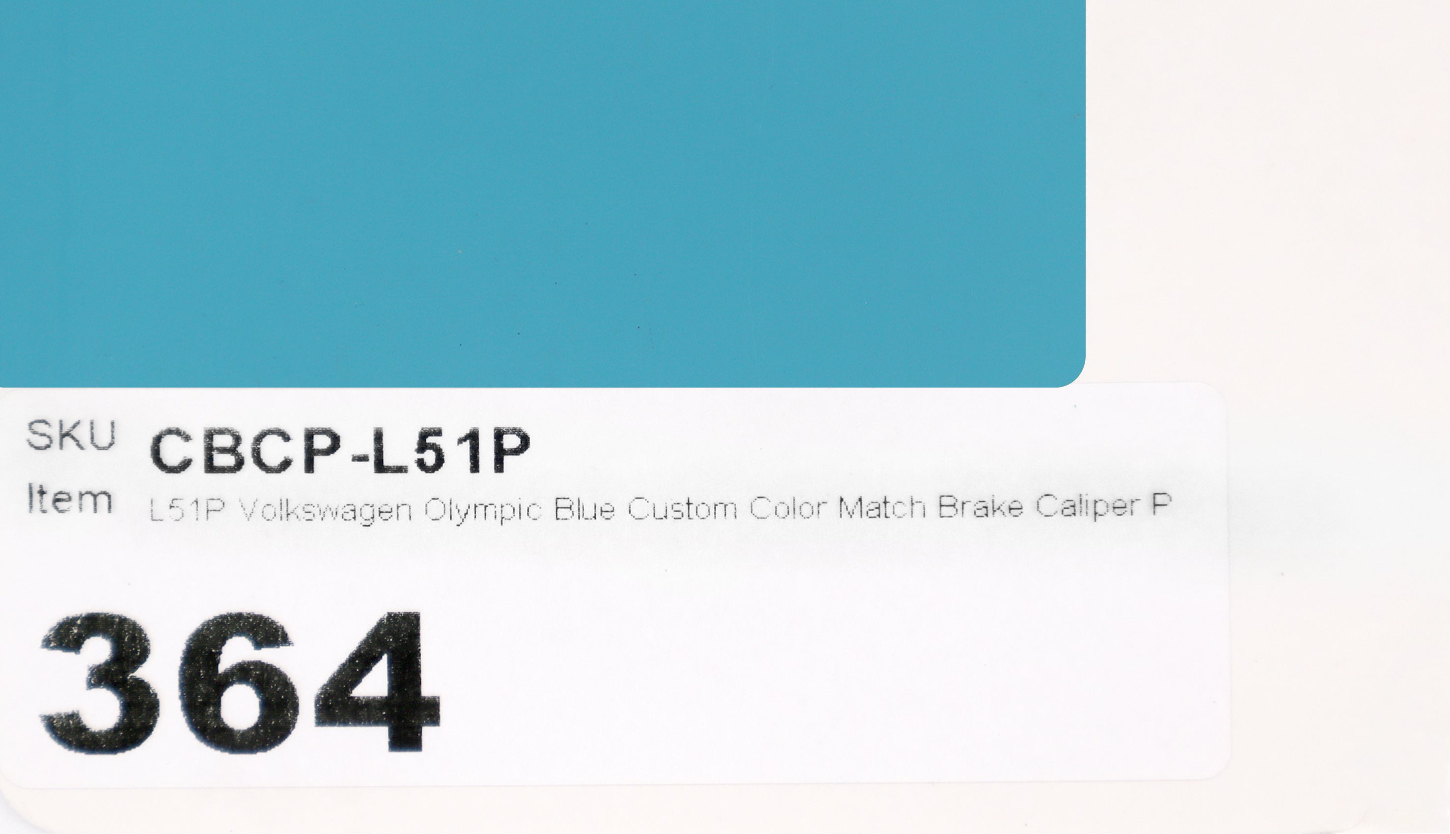 L51P Volkswagen Olympic Blue Custom Color Match Brake Caliper Paint Kit