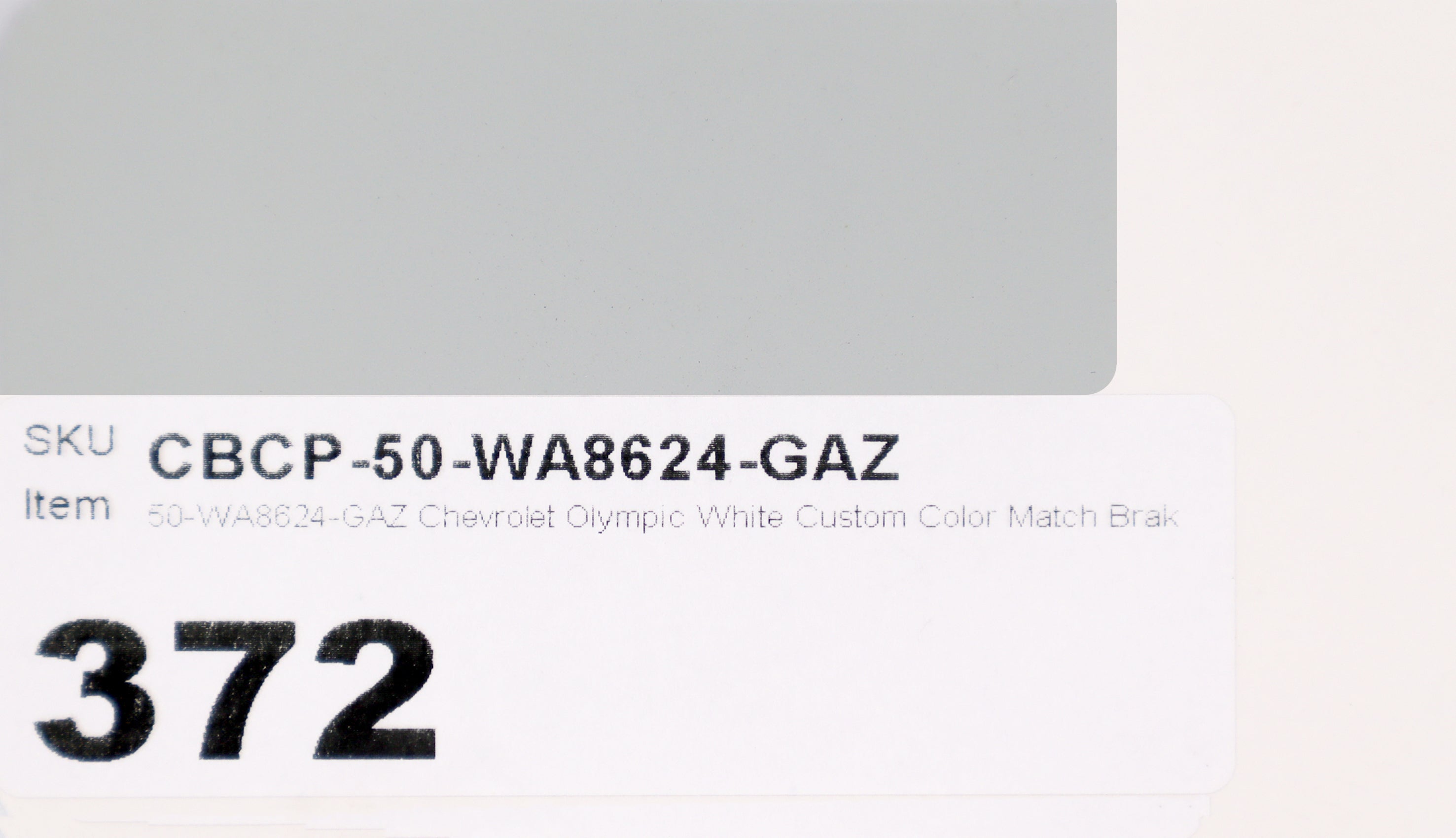 50-WA8624-GAZ Chevrolet Olympic White Custom Color Match Brake Caliper Paint Kit