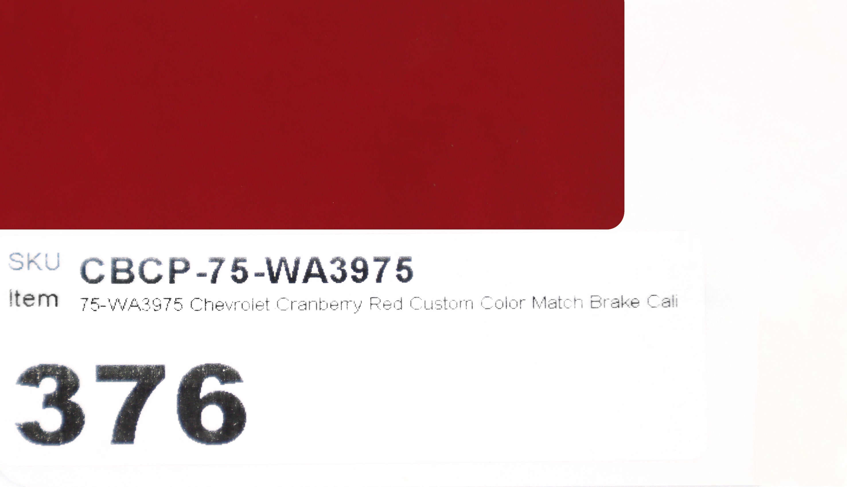 75-WA3975 Cranberry Red Custom Color Match Brake Caliper Paint Kit