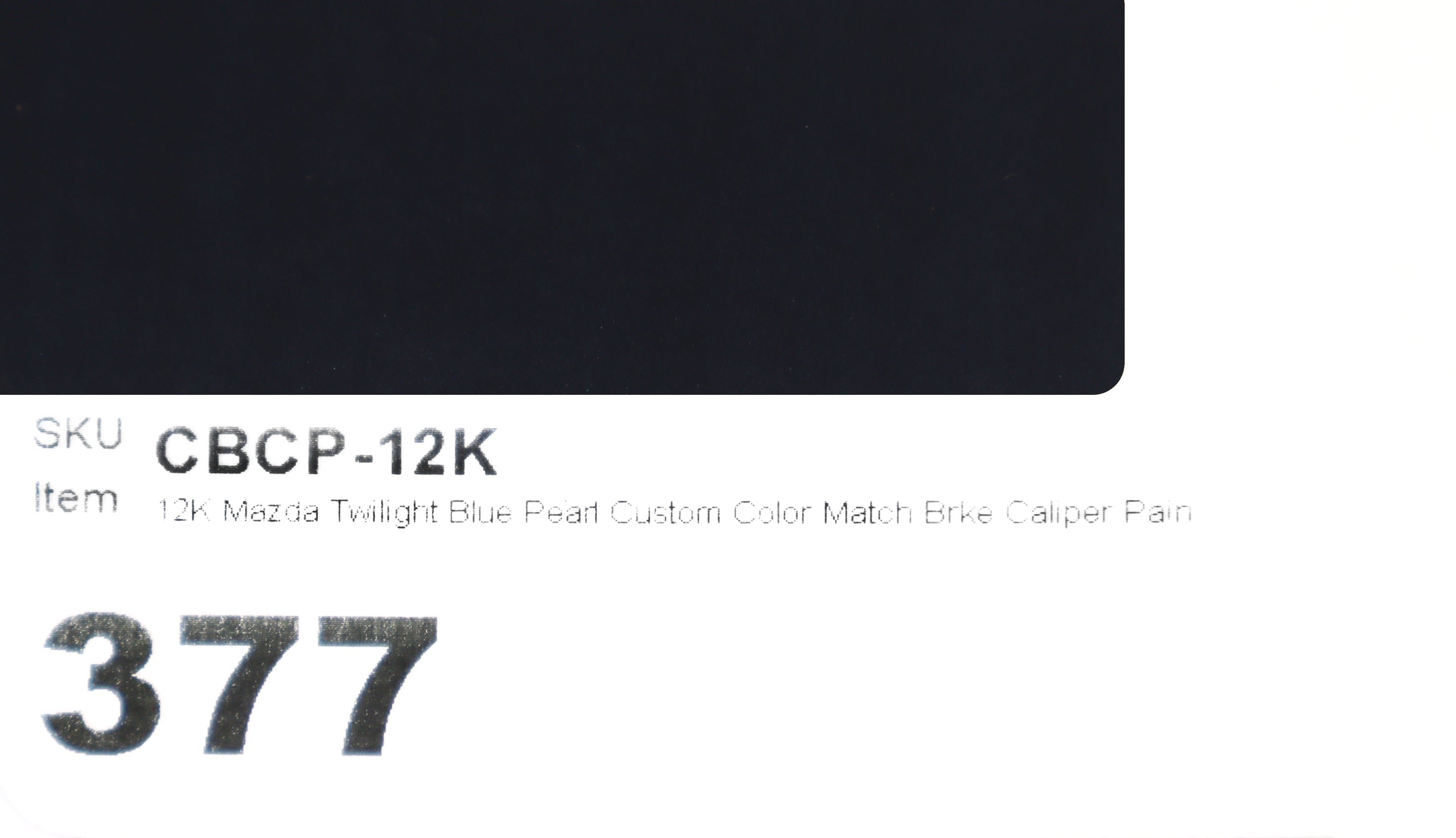 12K Mazda Twilight Blue Pearl Custom Color Match Brke Caliper Paint Kit