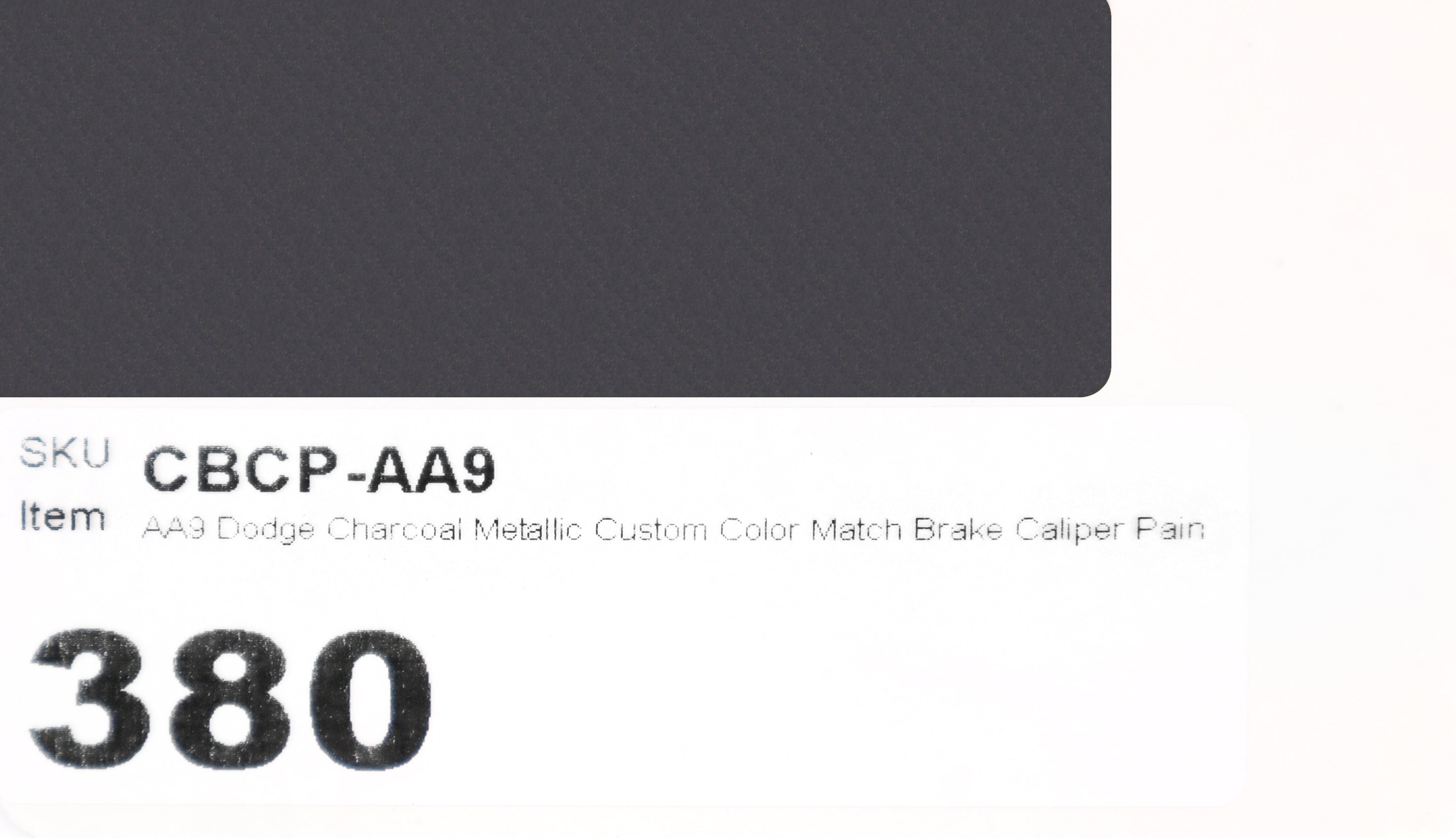 AA9 Dodge Charcoal Metallic Custom Color Match Brake Caliper Paint Kit