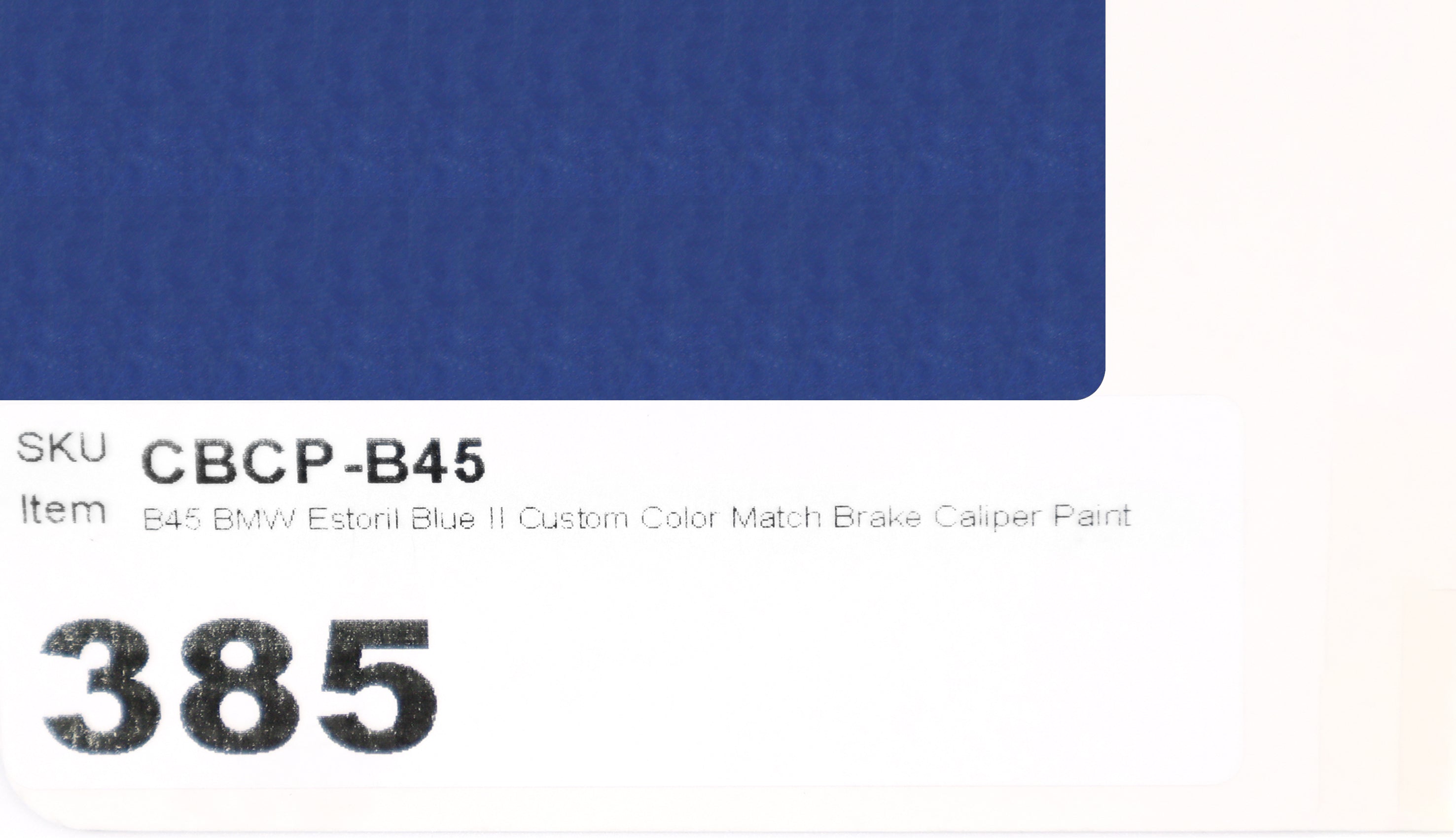 B45 BMW Estoril Blue II Custom Color Match Brake Caliper Paint Kit