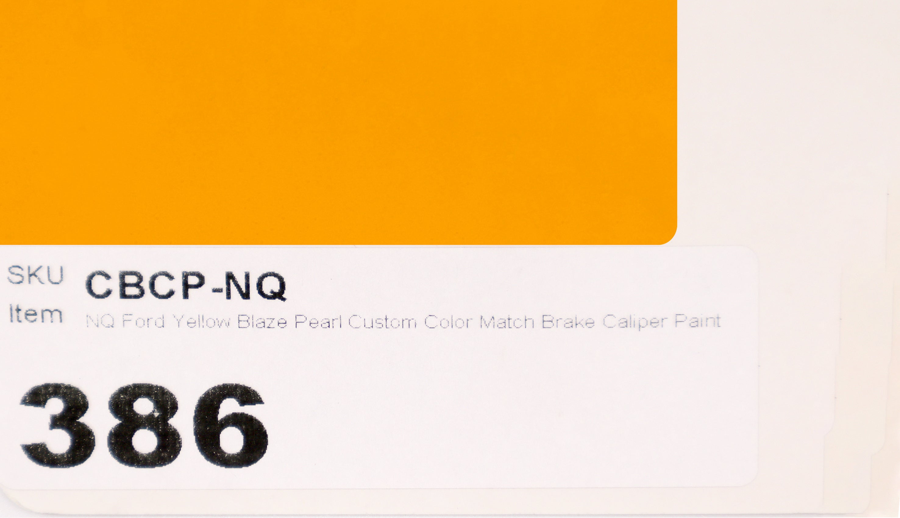 NQ Ford Yellow Blaze Pearl Custom Color Match Brake Caliper Paint