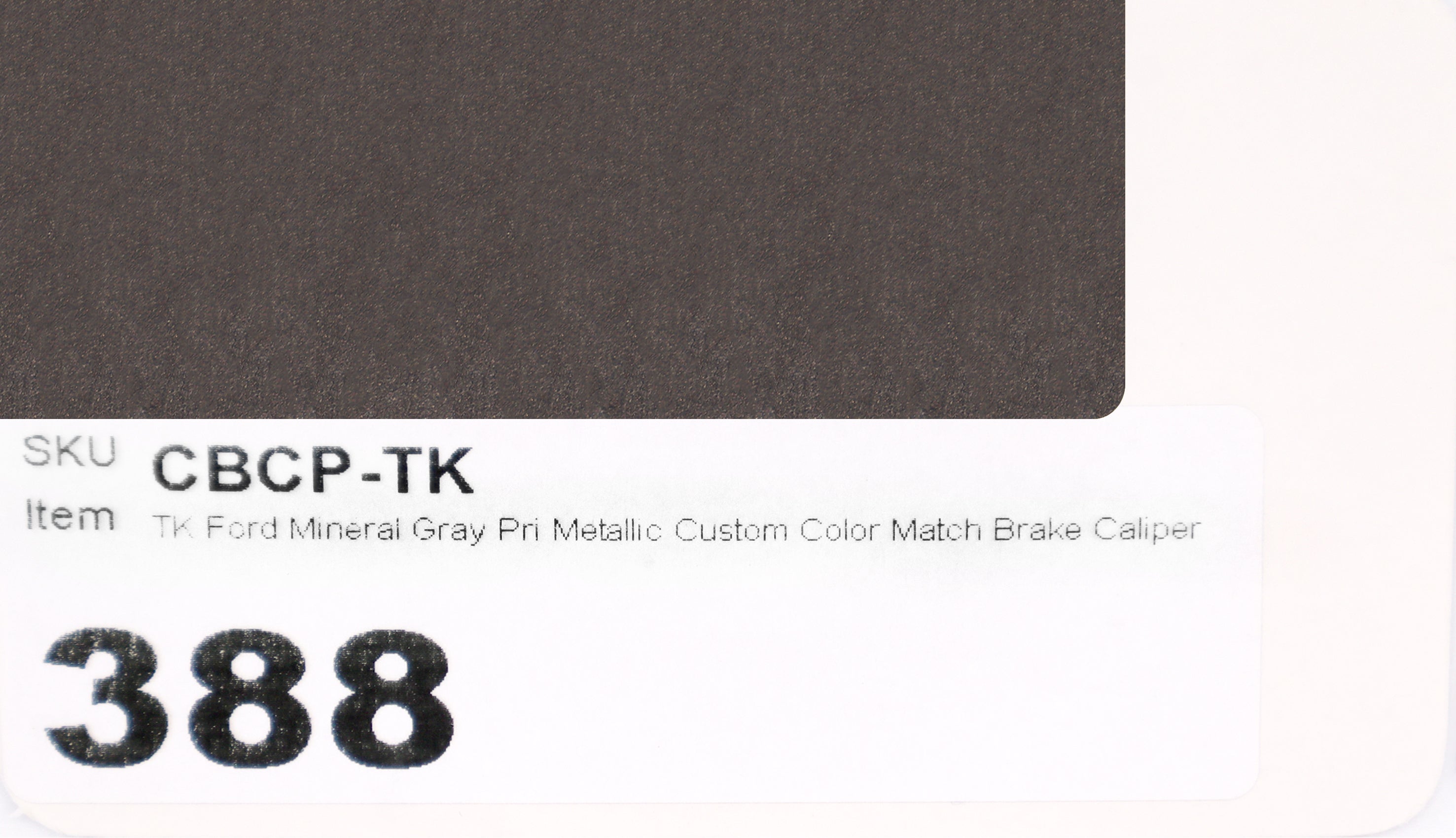 TK Ford Mineral Gray Pri Metallic Custom Color Match Brake Caliper Paint