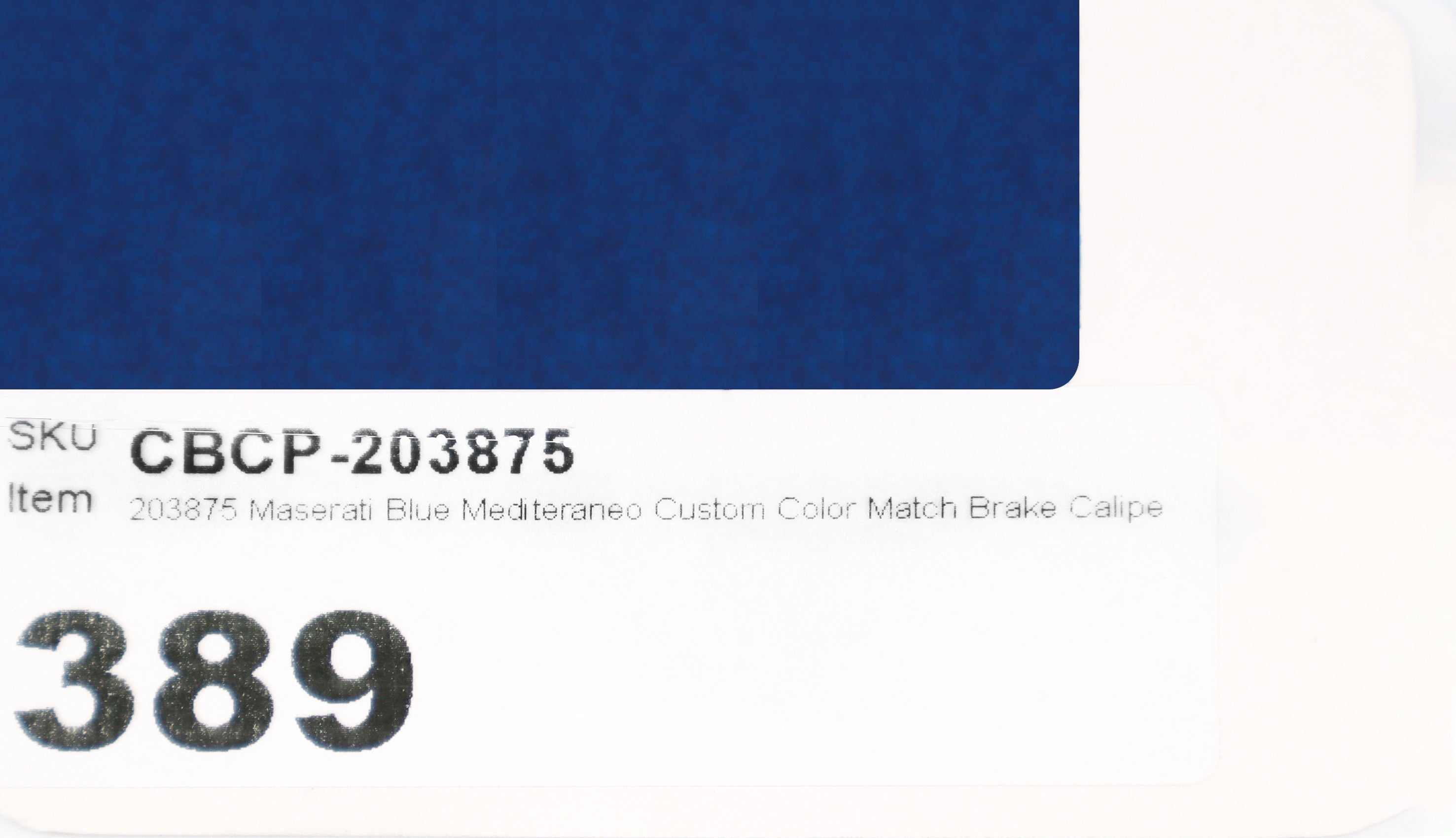 203875 Maserati Blue Mediteraneo Custom Color Match Brake Caliper Paint