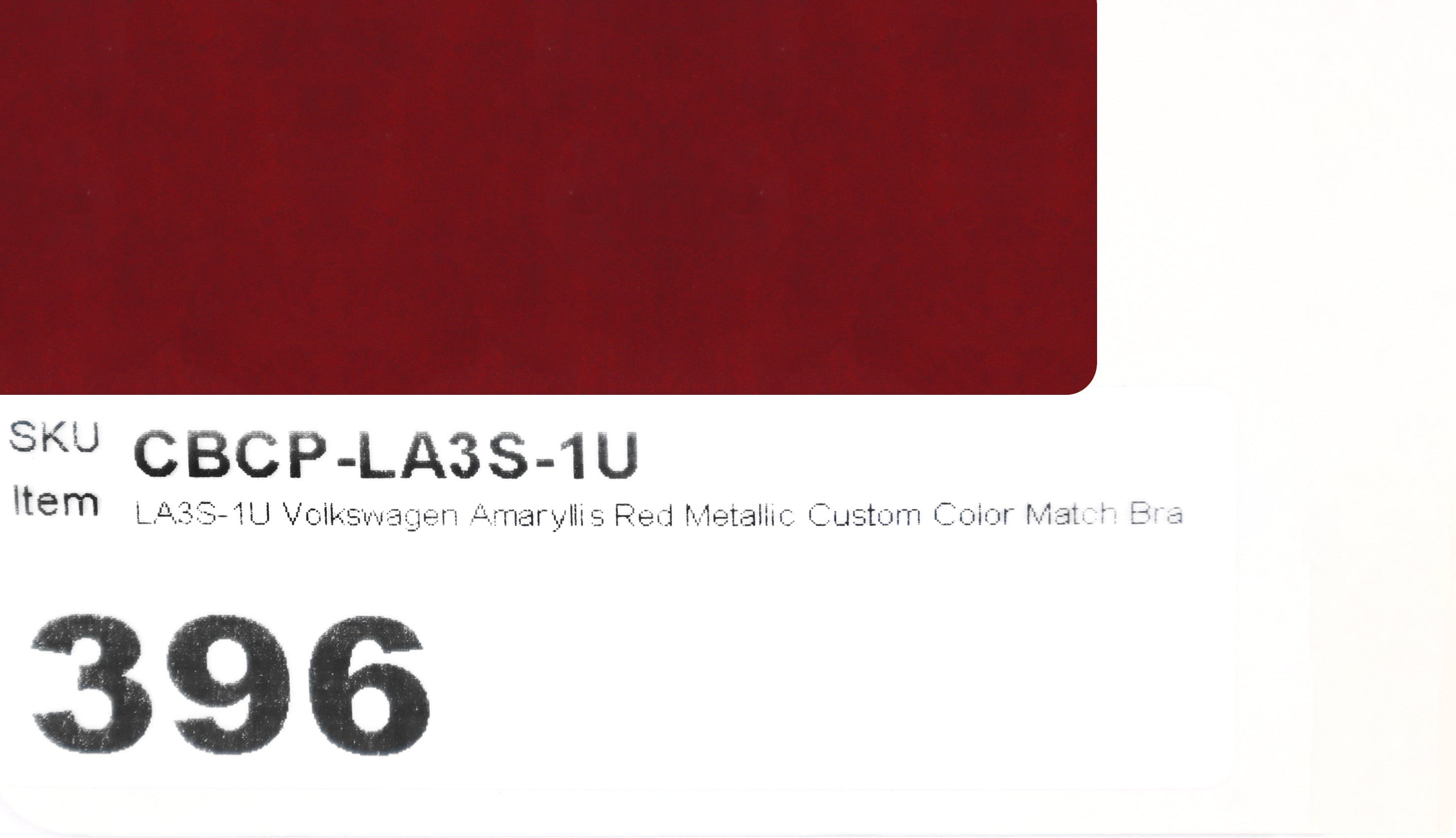 LA3S-1U Volkswagen Amaryllis Red Metallic Custom Color Match Brake Caliper Paint