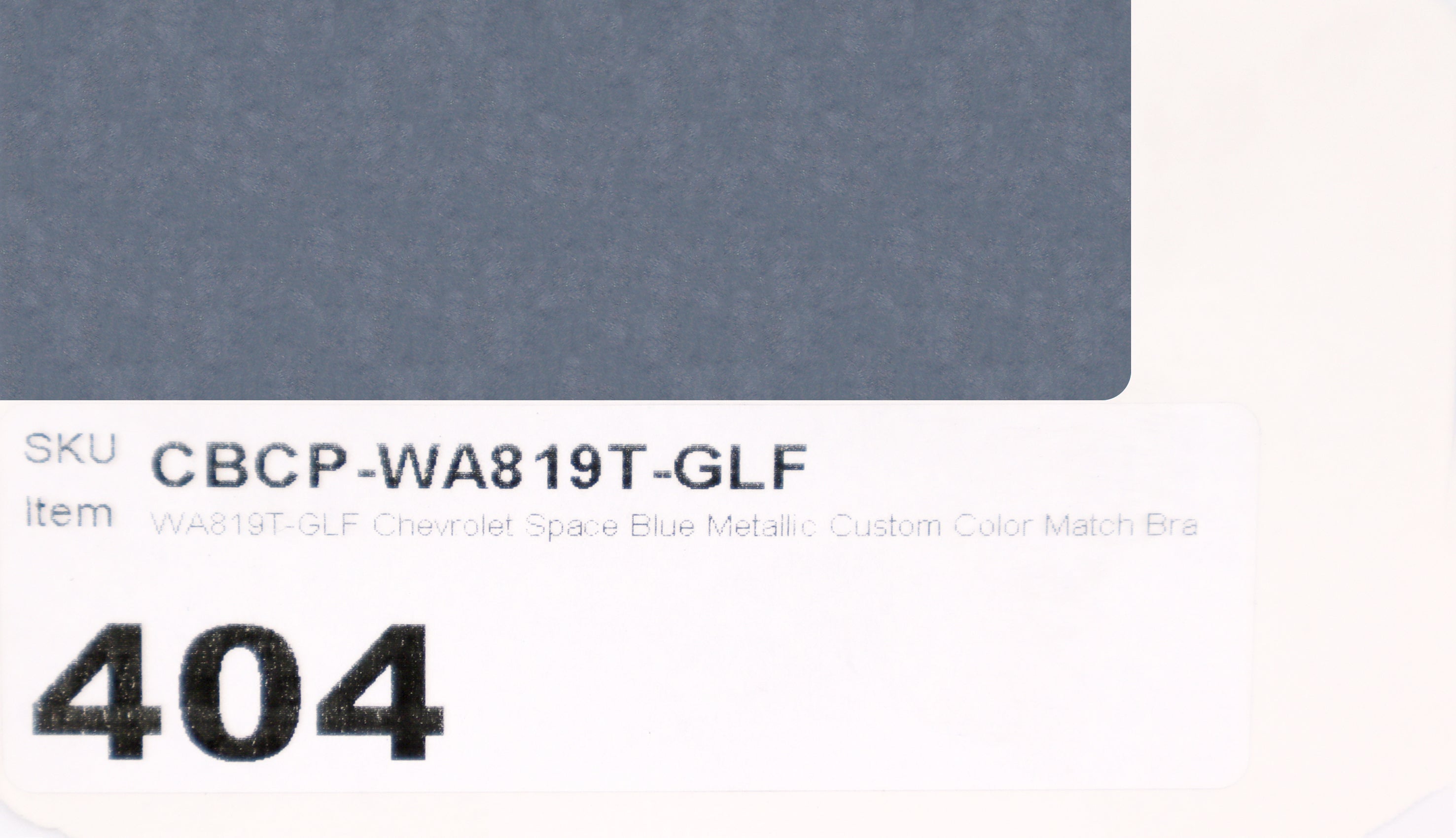 WA819T-GLF Chevrolet Space Blue Metallic Custom Color Match Brake Caliper Paint