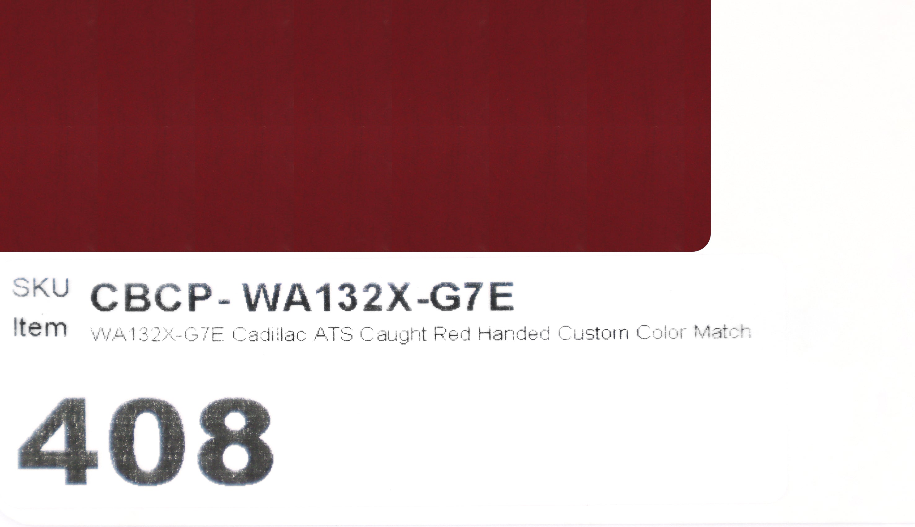 WA132X-G7E Cadillac ATS Caught Red Handed Custom Color Match Brake Caliper Paint
