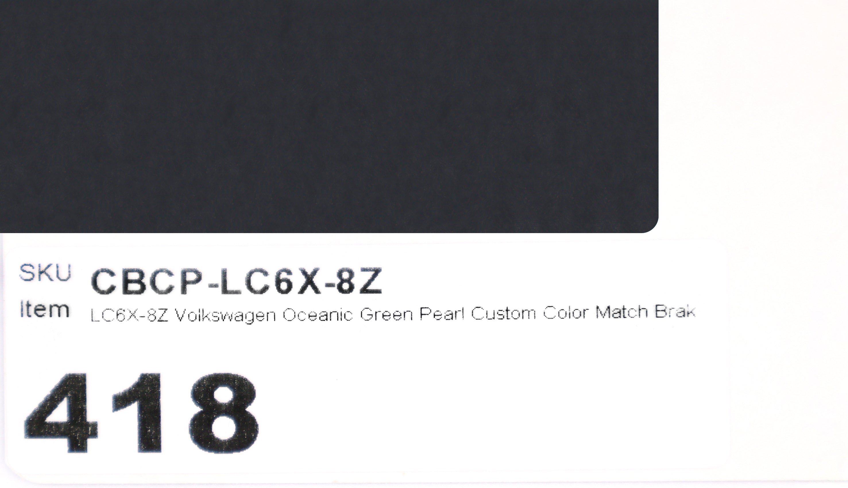 LC6X-8Z Volkswagen Oceanic Green Pearl Custom Color Match Brake Caliper Paint