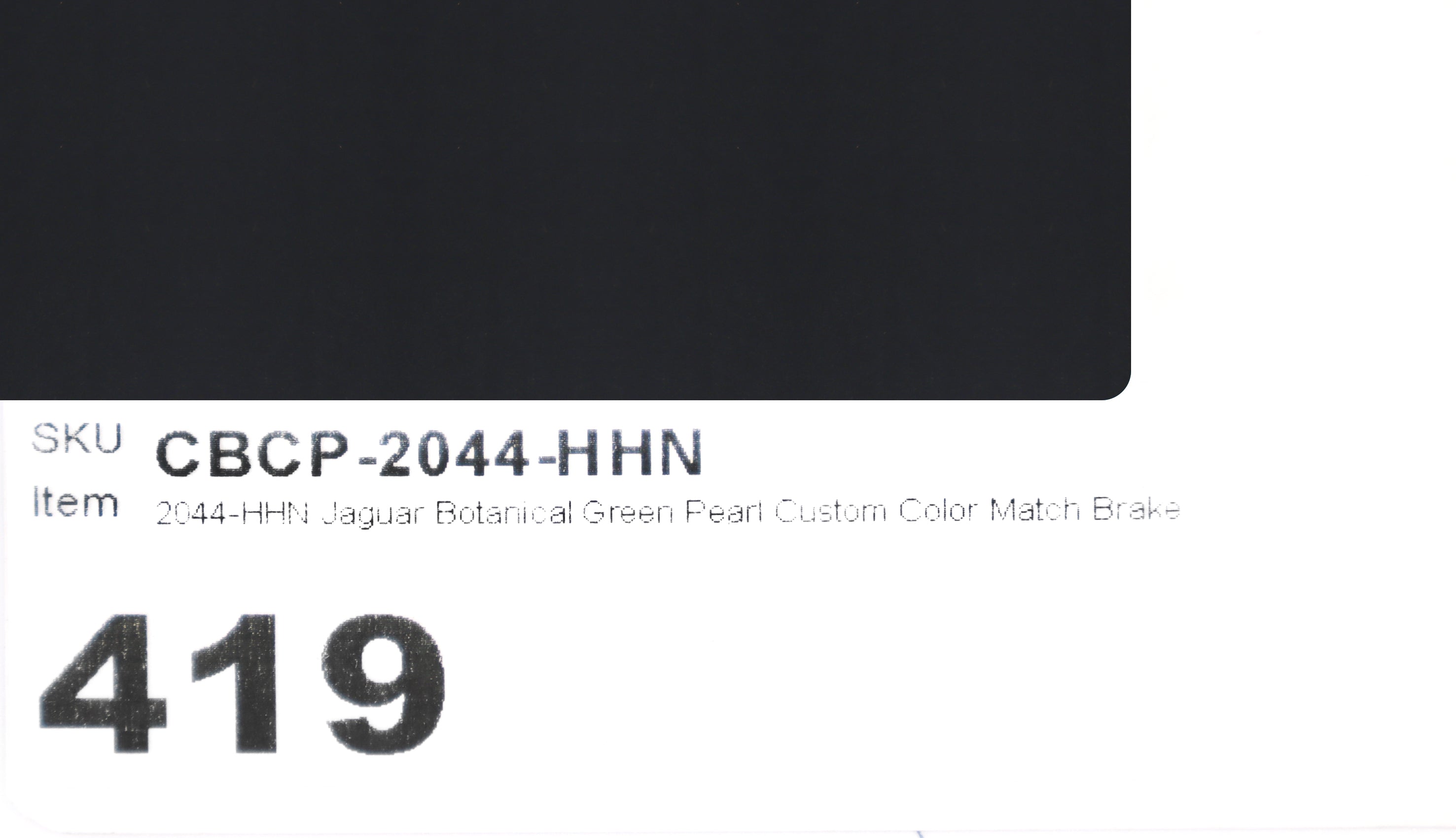 2044-HHN Jaguar Botanical Green Pearl Custom Color Match Brake Caliper Paint