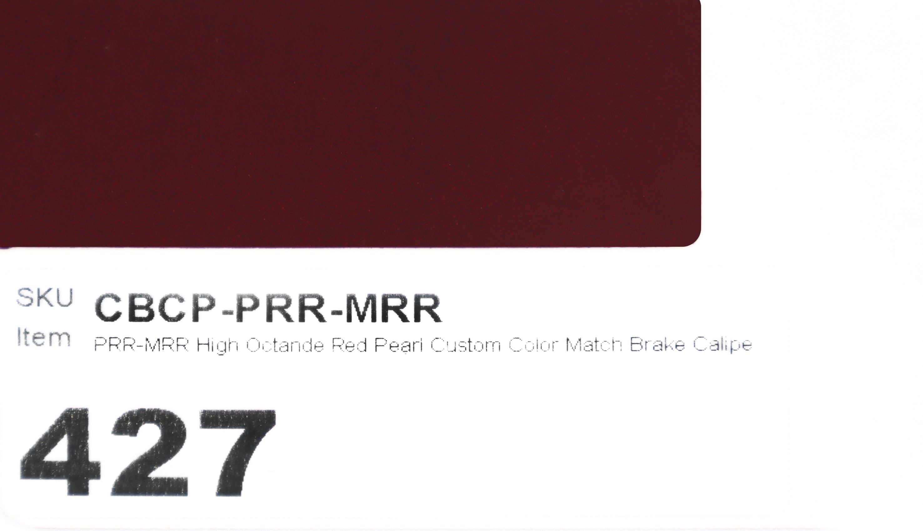 PRR-MRR High Octane Red Pearl Custom Color Match Brake Caliper Paint Kit