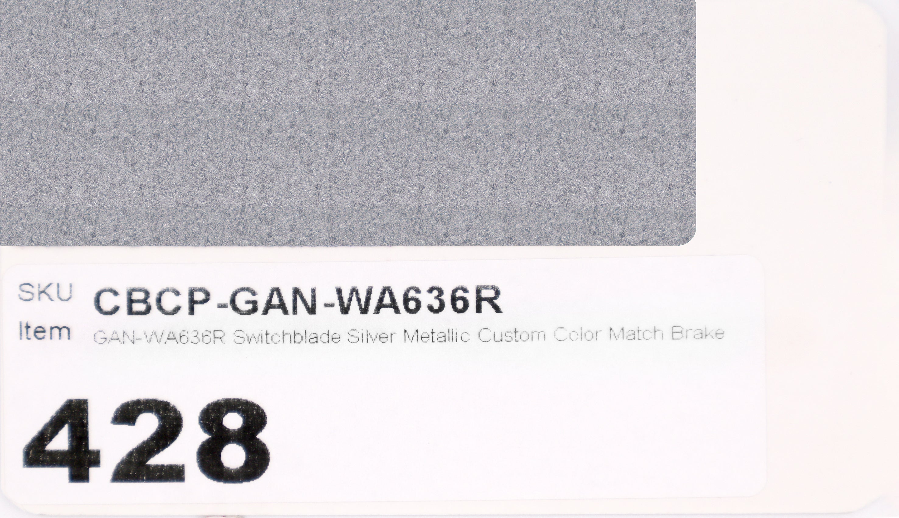 GAN-WA636R Switchblade Silver Metallic Custom Color Match Brake Caliper Paint Kit
