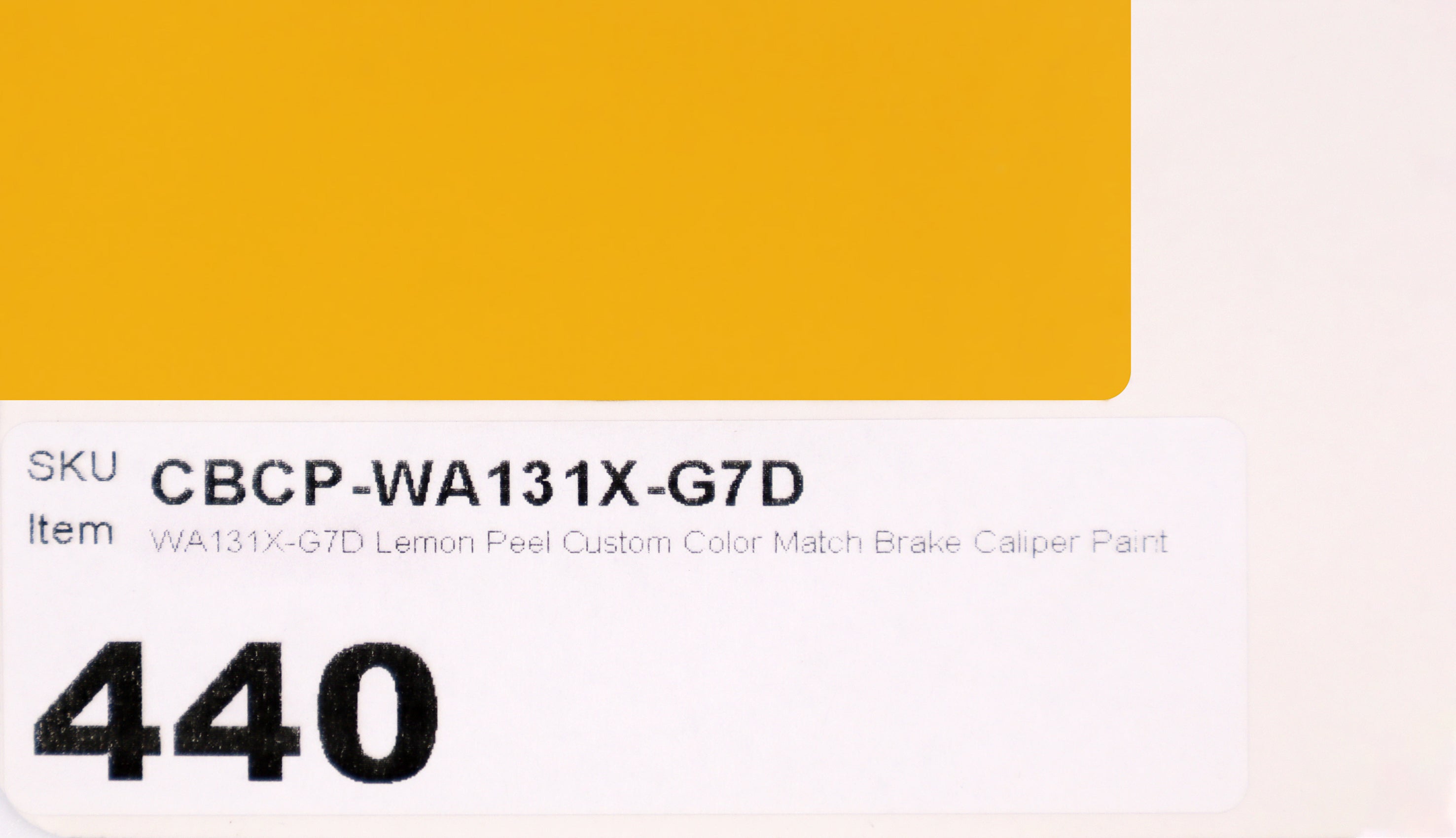WA131X-G7D Lemon Peel Custom Color Match Brake Caliper Paint Kit