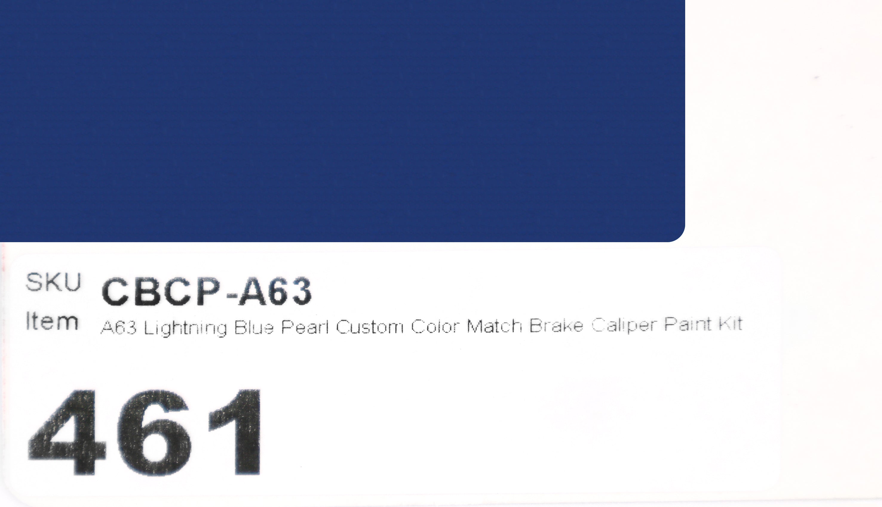 A63 Lightning Blue Pearl Custom Color Match Brake Caliper Paint Kit