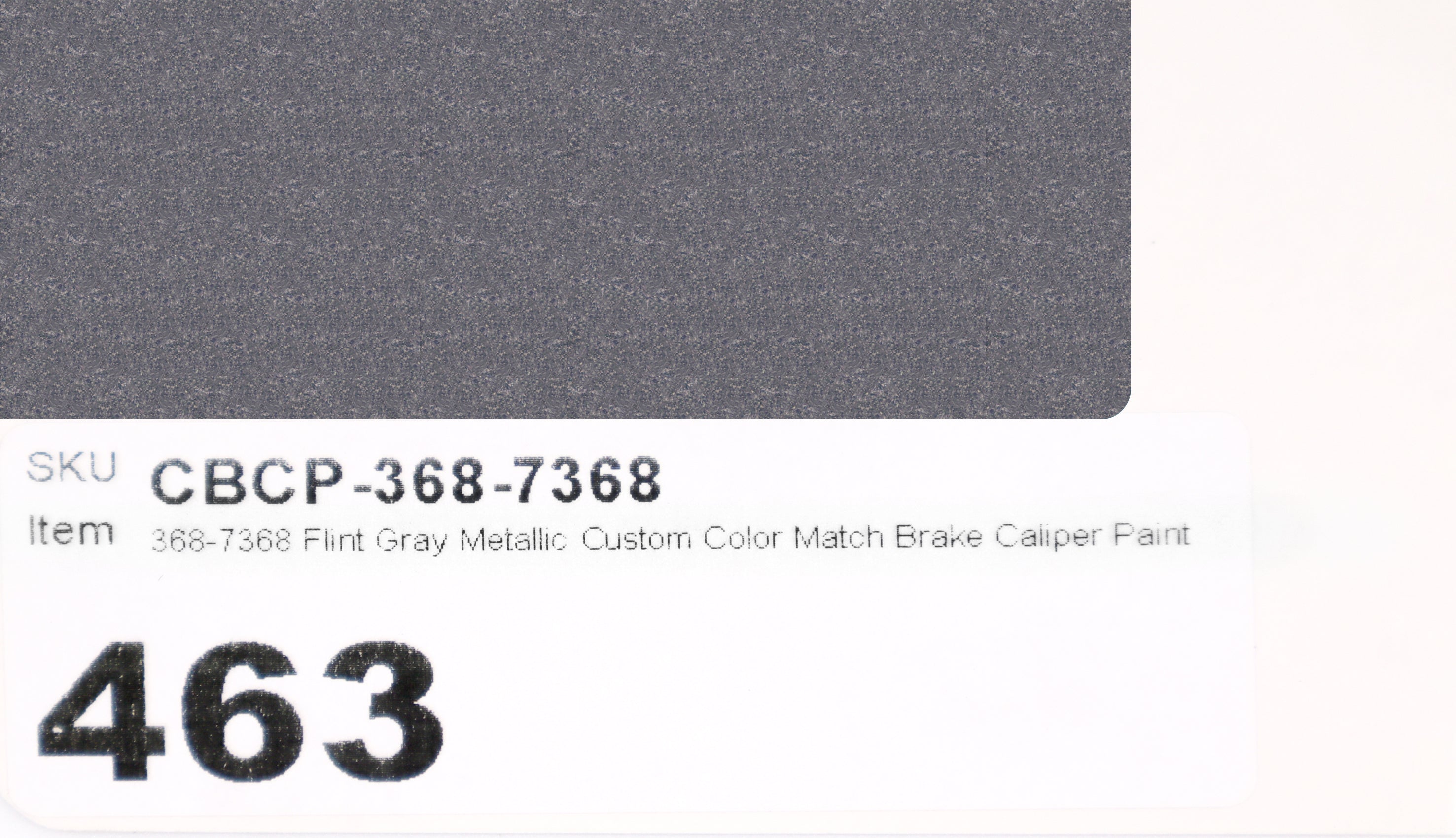 368-7368 Flint Gray Metallic Custom Color Match Brake Caliper Paint Kit
