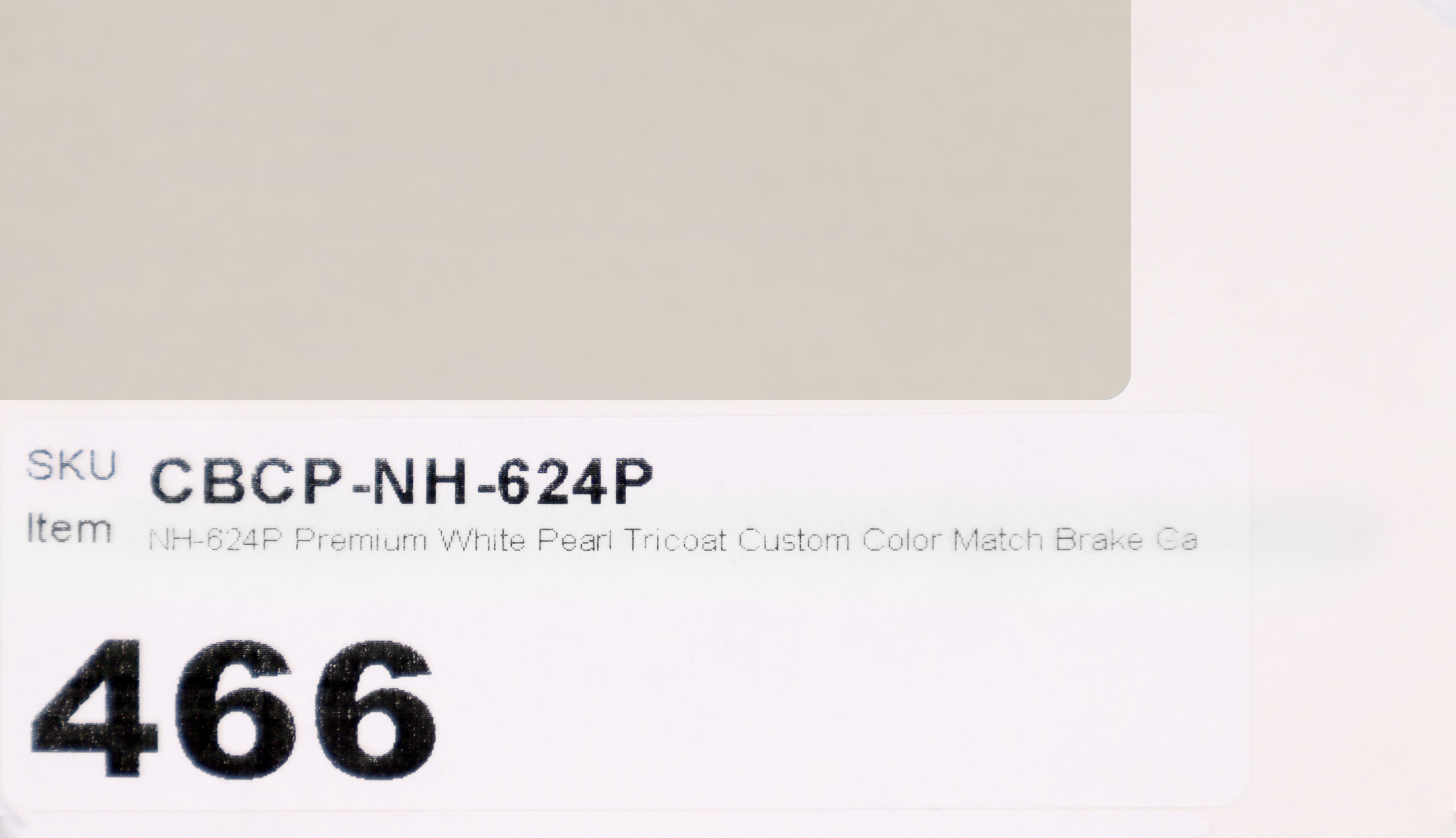 NH-624P Premium White Pearl Tricoat Custom Color Match Brake Caliper Paint