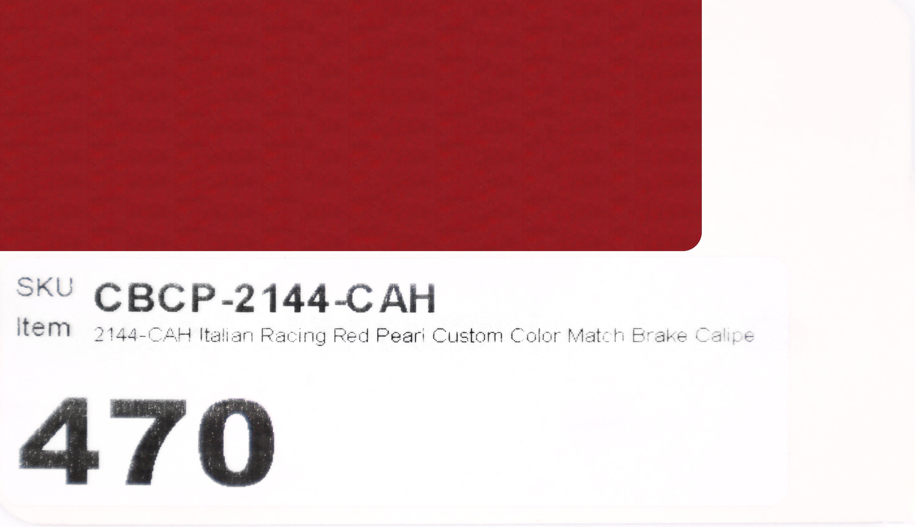 2144-CAH Italian Racing Red Pearl Custom Color Match Brake Caliper Paint Kit