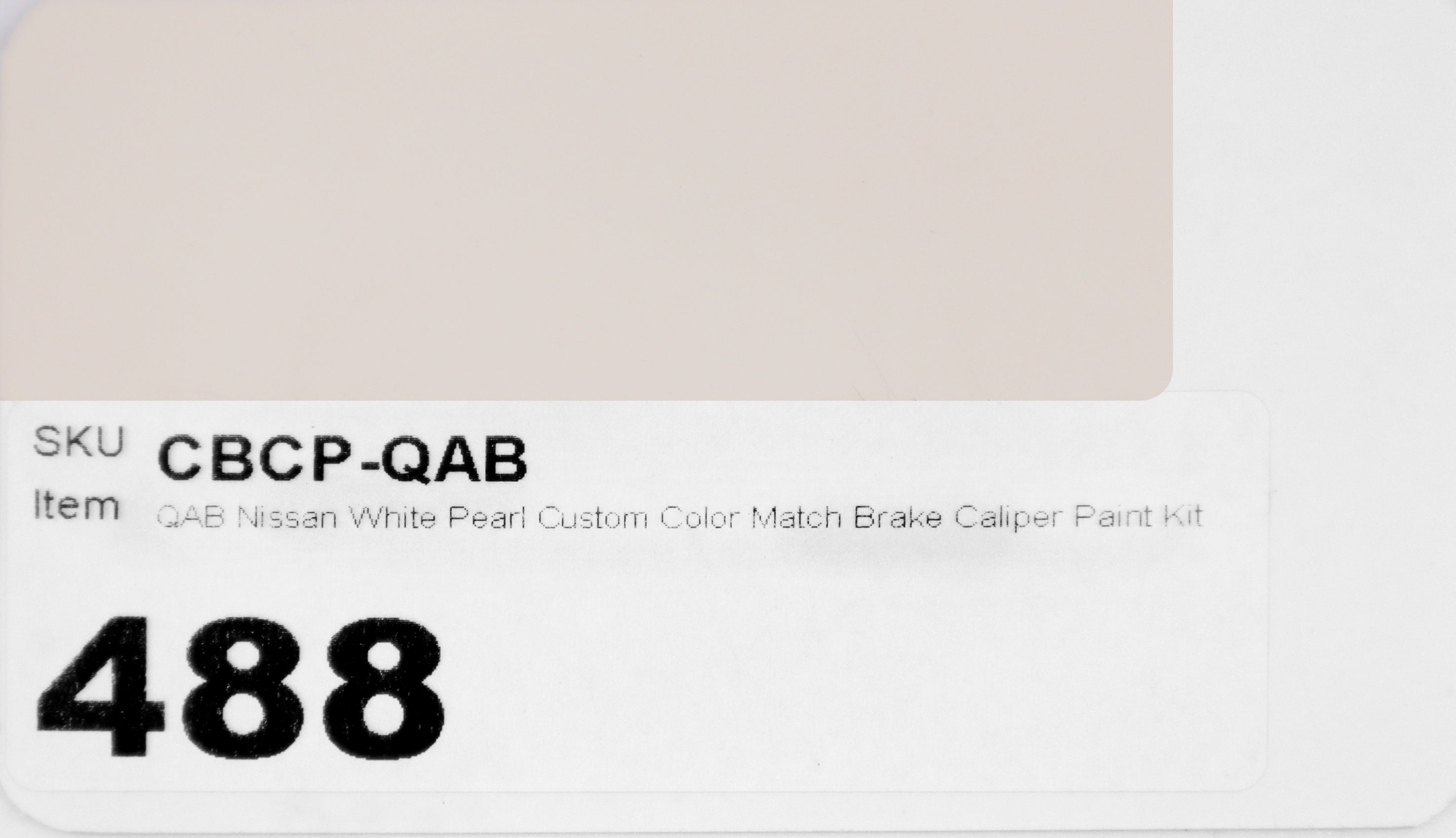 QAB Nissan White Pearl Custom Color Match Brake Caliper Paint Kit