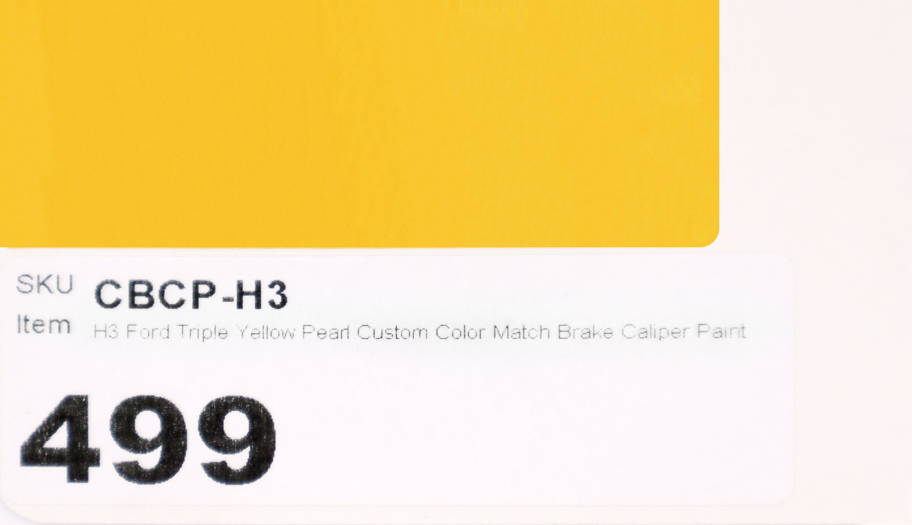 H3 Ford Triple Yellow Pearl Custom Color Match Brake Caliper Paint Kit