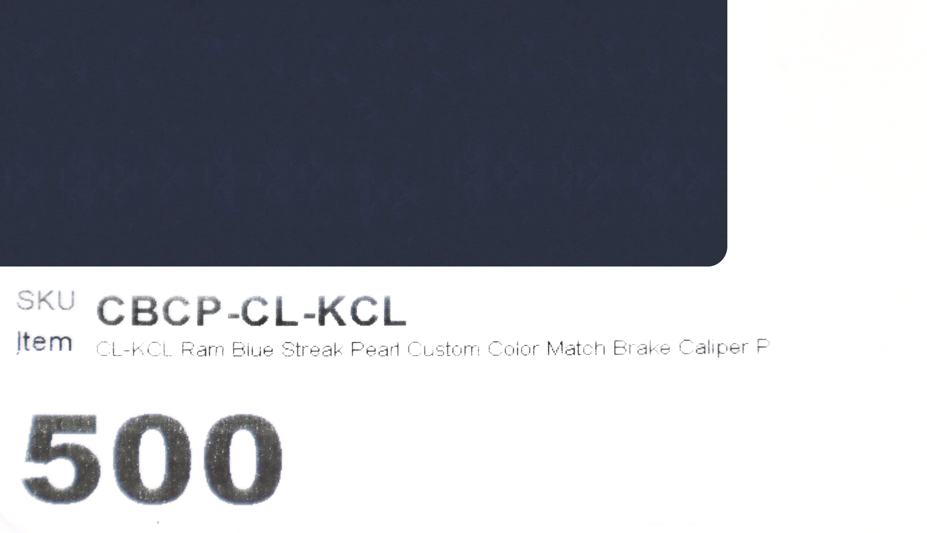 CL-KCL Ram Blue Streak Pearl Custom Color Match Brake Caliper Paint Kit