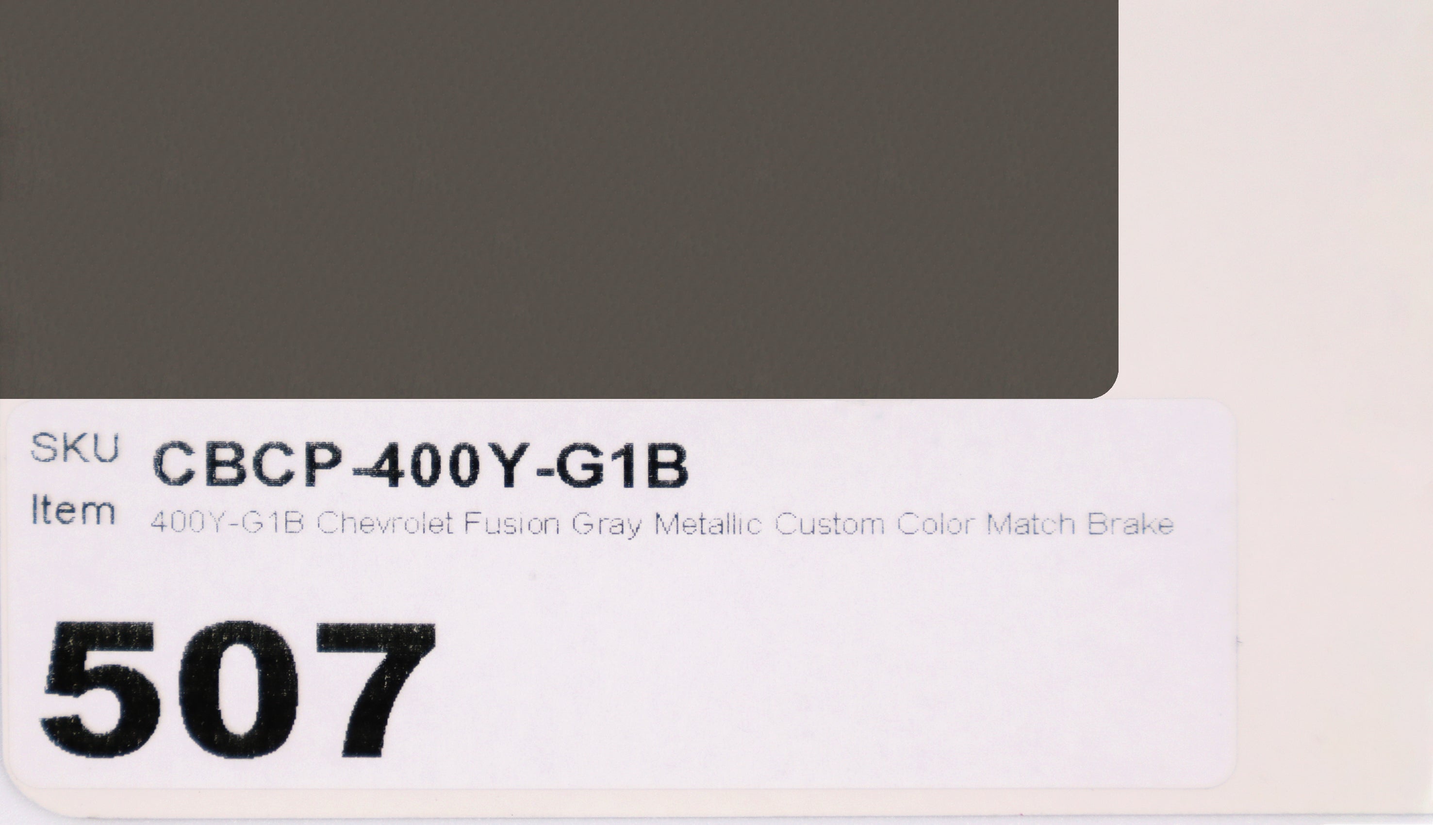 400Y-G1B Chevrolet Fusion Gray Metallic Custom Color Match Brake Caliper Paint Kit