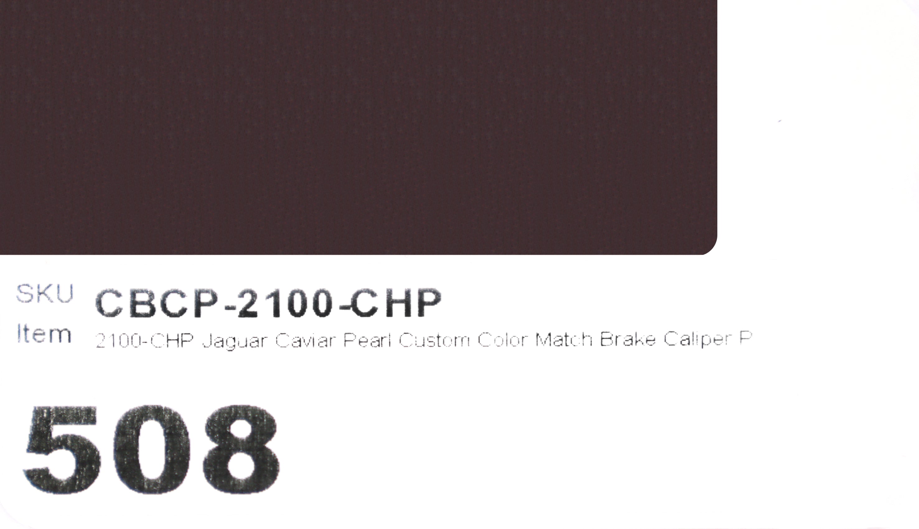 2100-CHP Jaguar Caviar Pearl Custom Color Match Brake Caliper Paint Kit