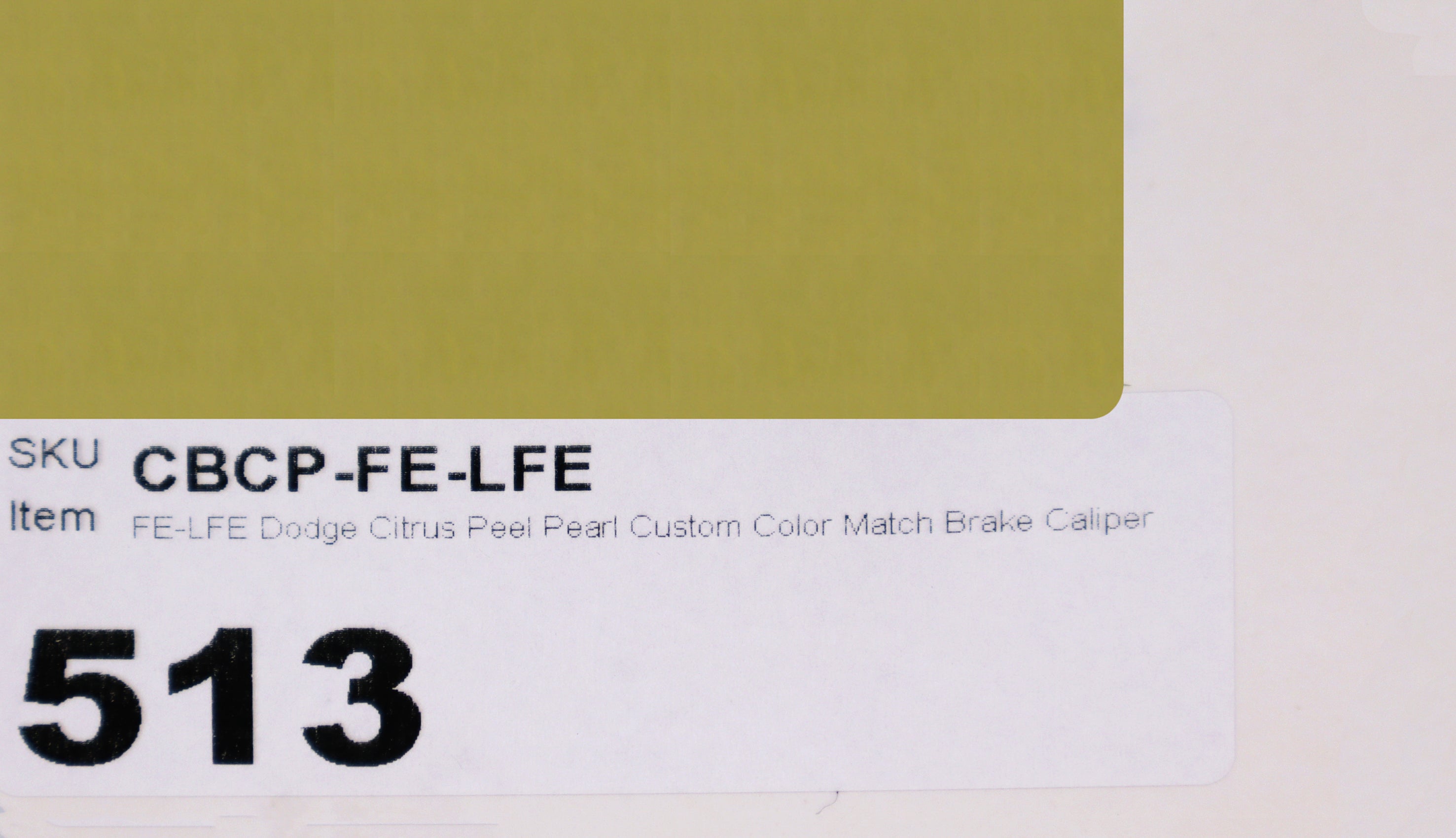 FE-LFE Dodge Citrus Peel Pearl Custom Color Match Brake Caliper Paint Kit