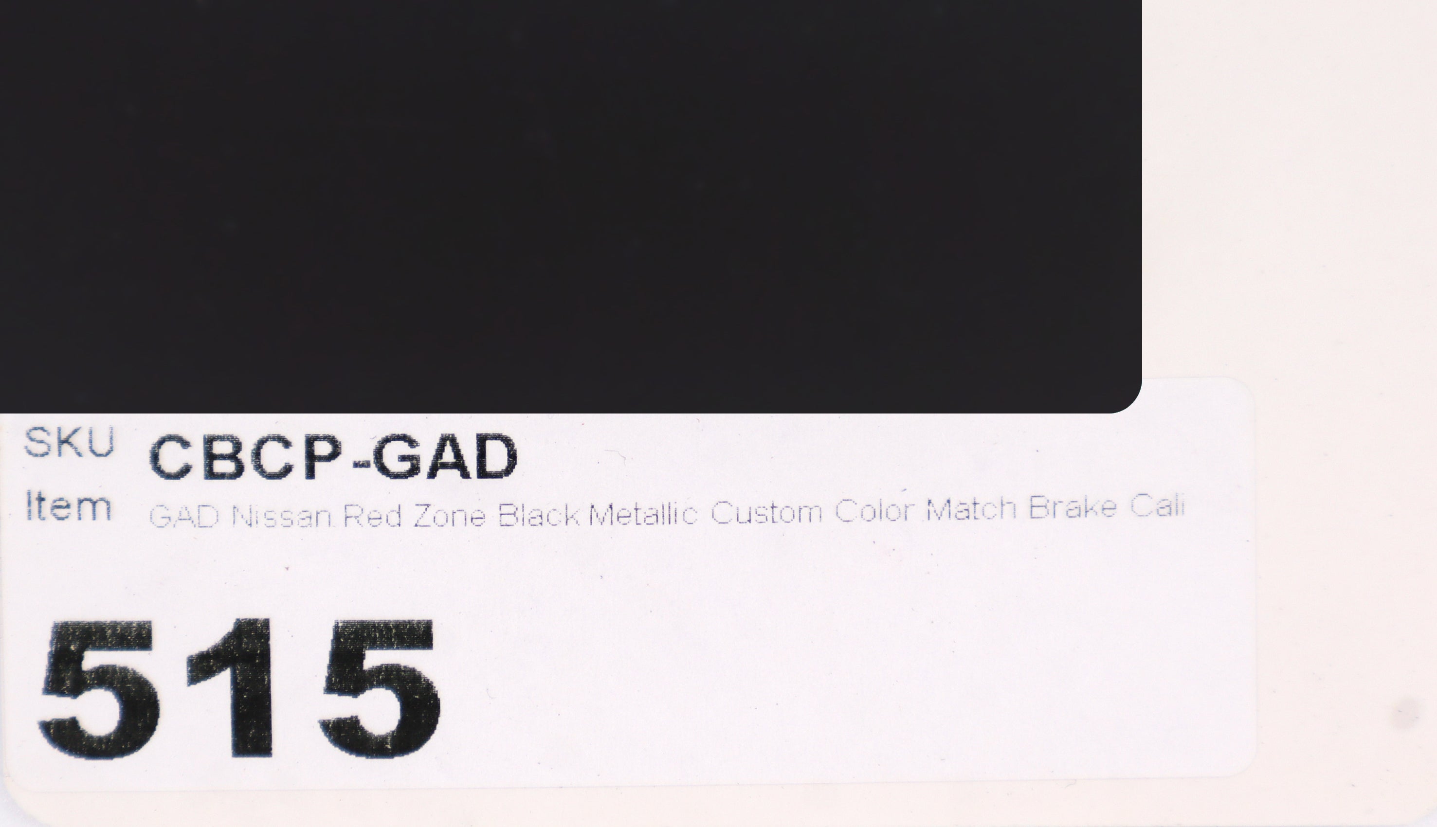 GAD Nissan Red Zone Black Metallic Custom Color Match Brake Caliper Paint Kit