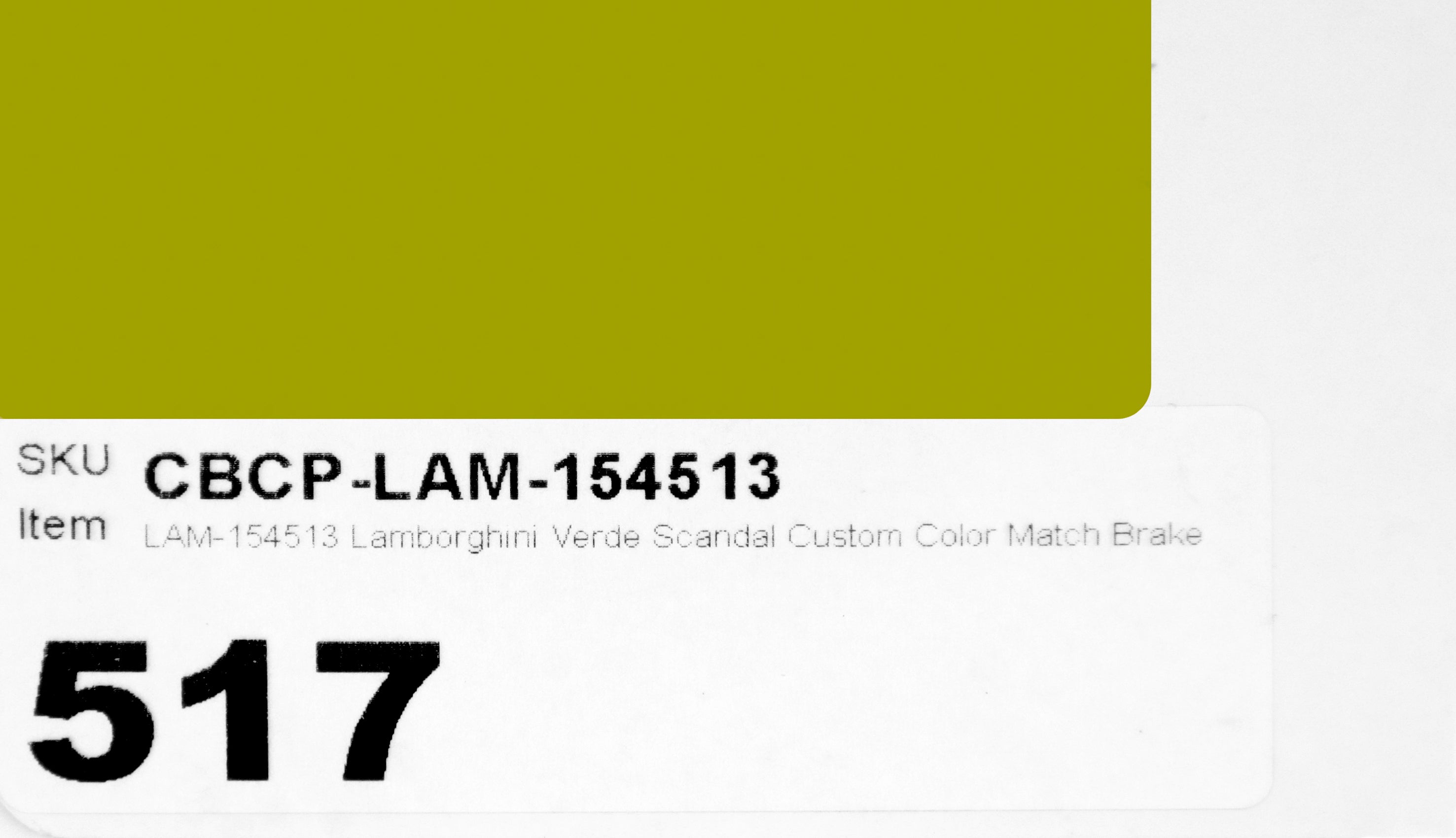 LAM-154513 Lamborghini Verde Scandal Custom Color Match Brake Caliper Paint Kit