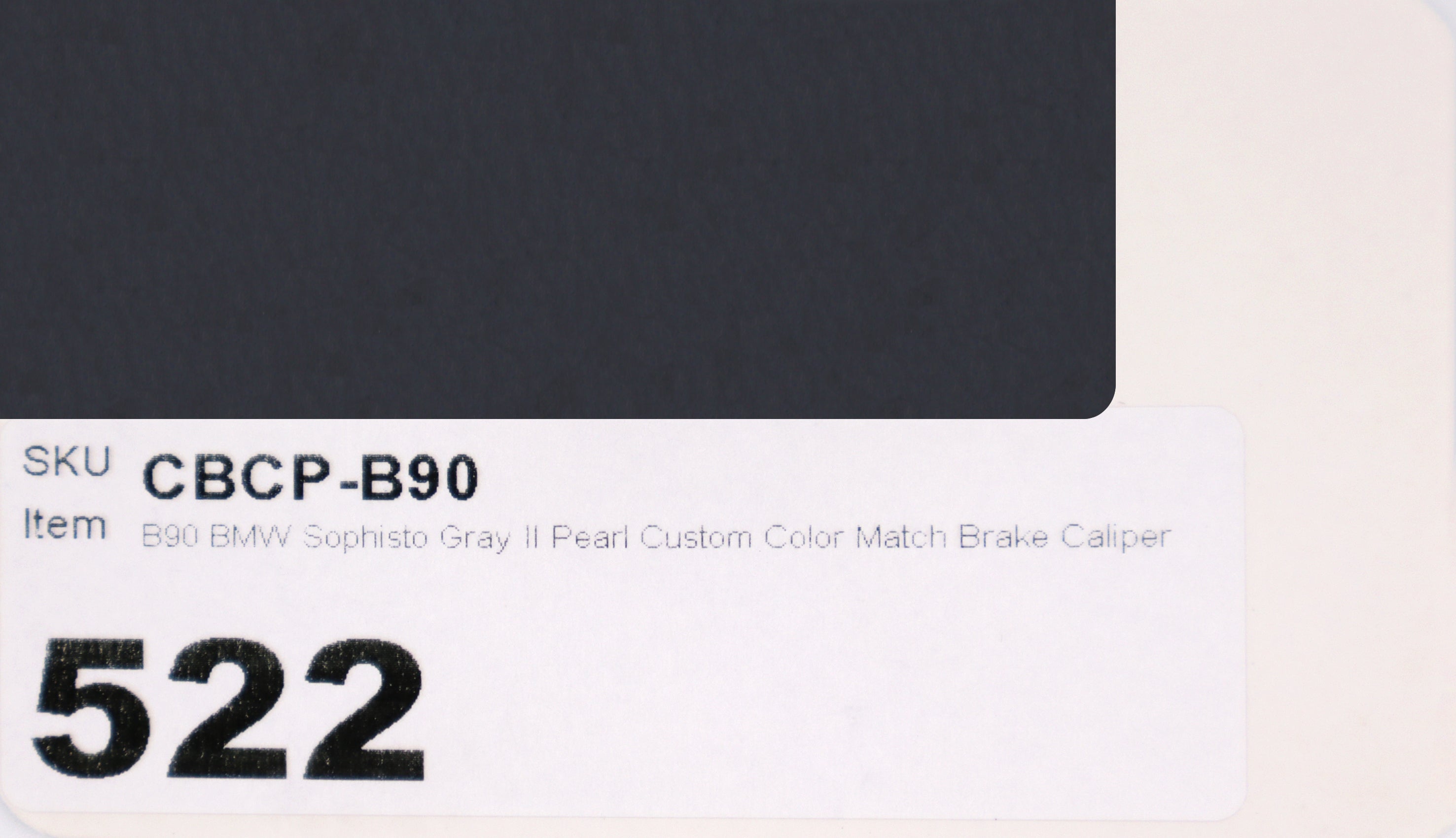 B90 BMW Sophisto Gray II Pearl Custom Color Match Brake Caliper Paint Kit
