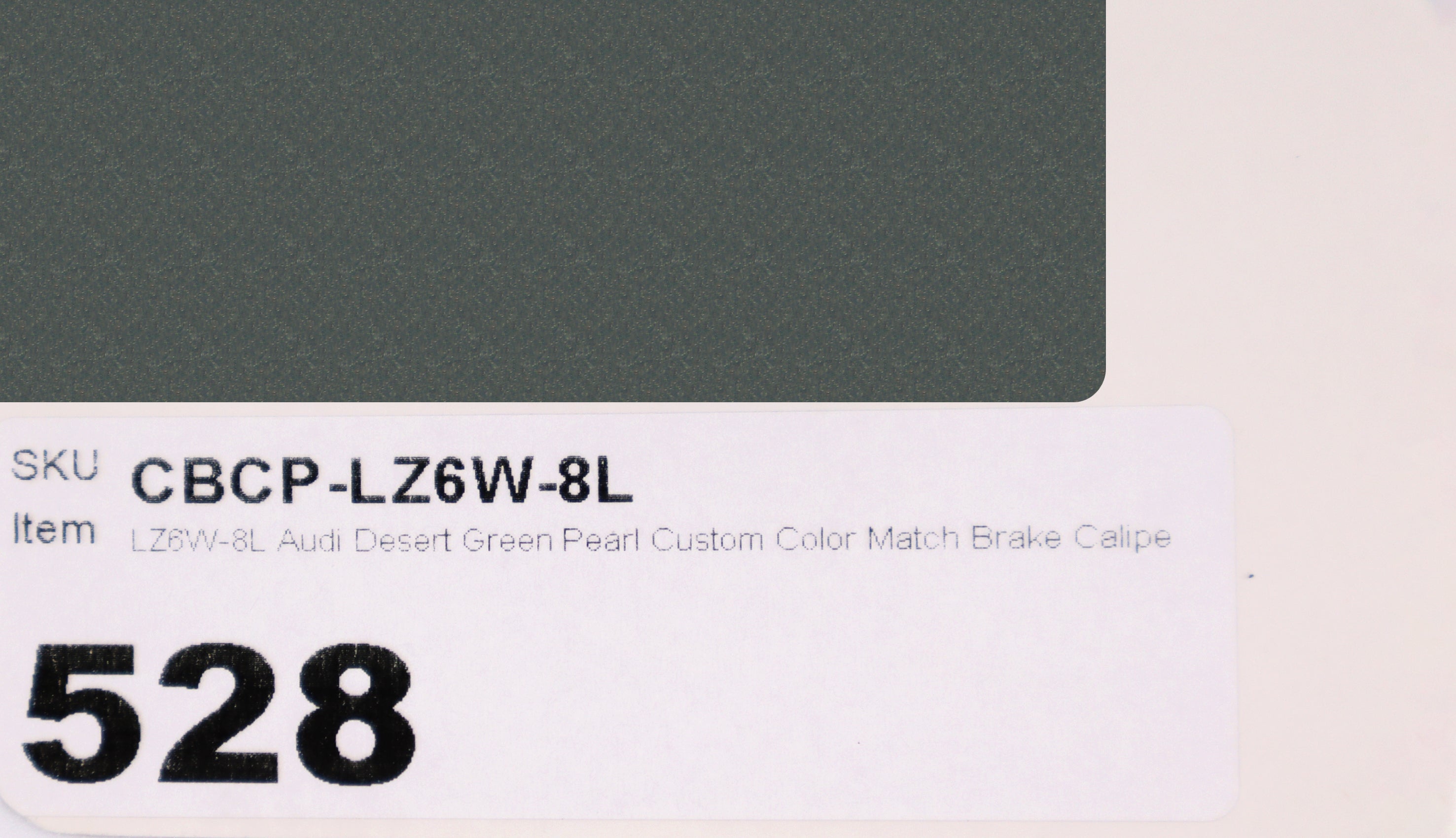 LZ6W-8L Audi Desert Green Pearl Custom Color Match Brake Caliper Paint Kit
