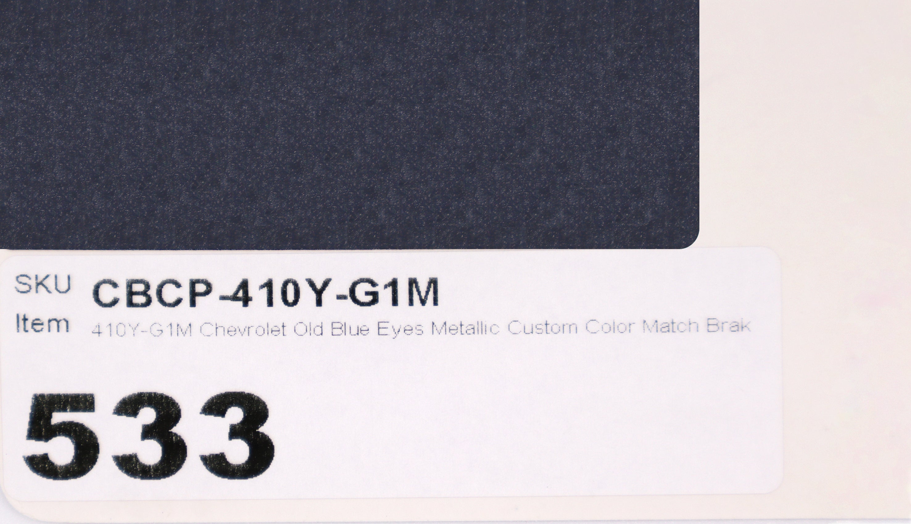 410Y-G1M Chevrolet Old Blue Eyes Metallic Custom Color Match Brake Caliper Paint Kit