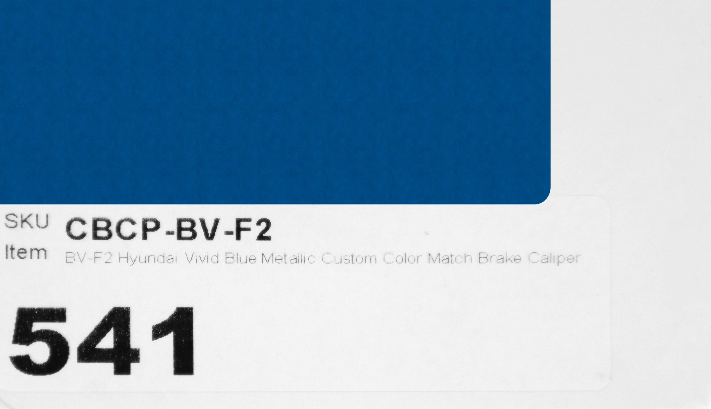 BV-F2 Hyundai Vivid Blue Metallic Custom Color Match Brake Caliper Paint Kit
