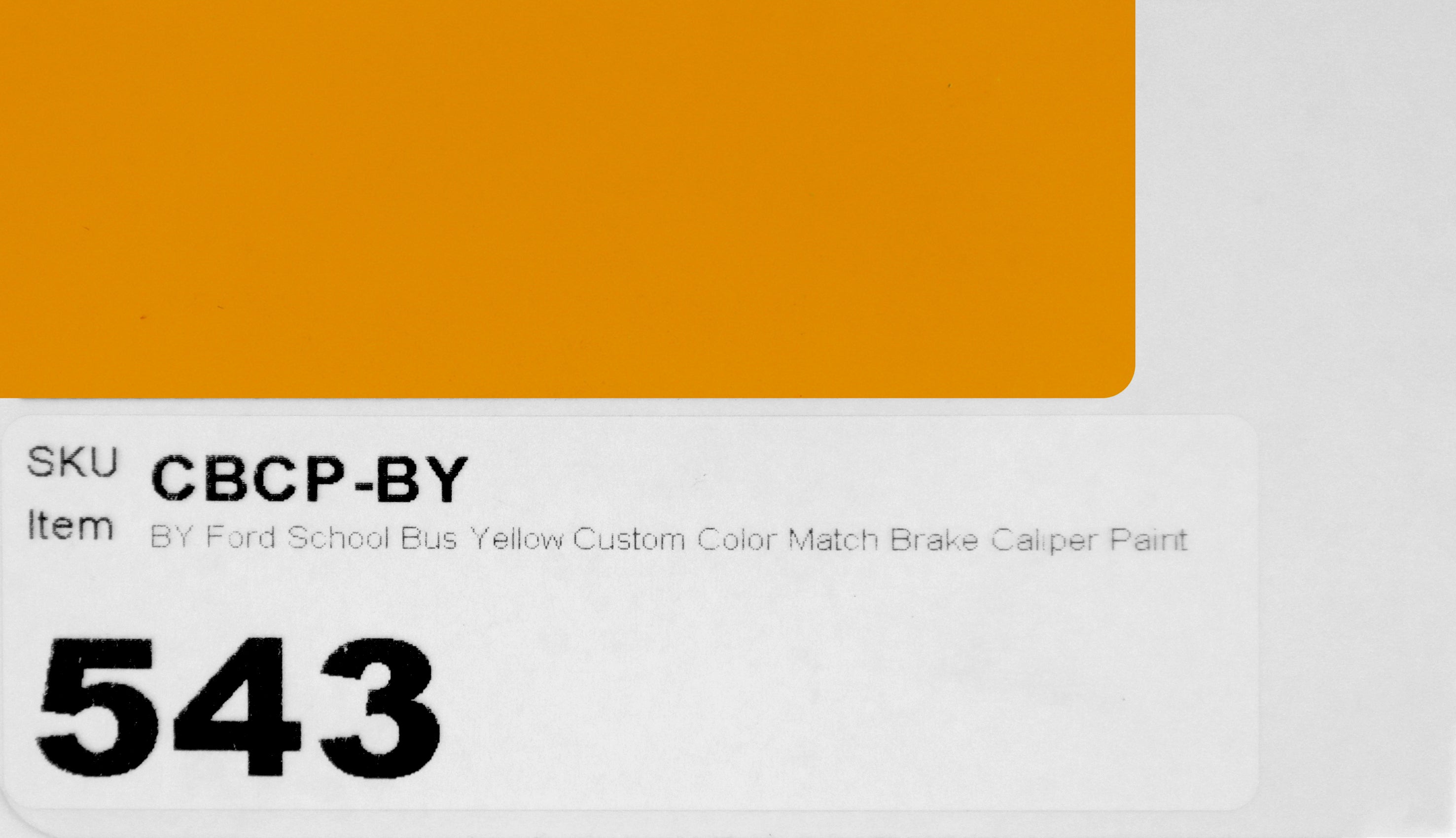 BY Ford School Bus Yellow Custom Color Match Brake Caliper Paint Kit