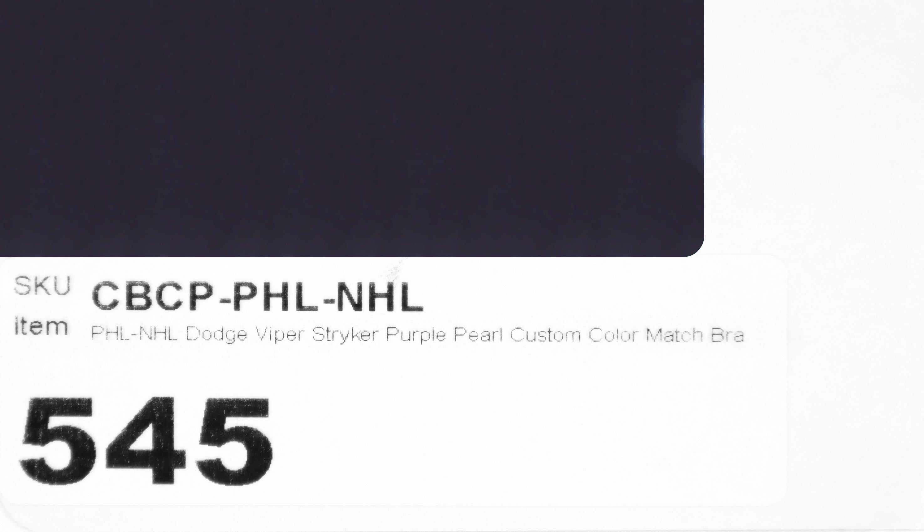 PHL-NHL Dodge Viper Stryker Purple Pearl Custom Color Match Brake Caliper Paint Kit
