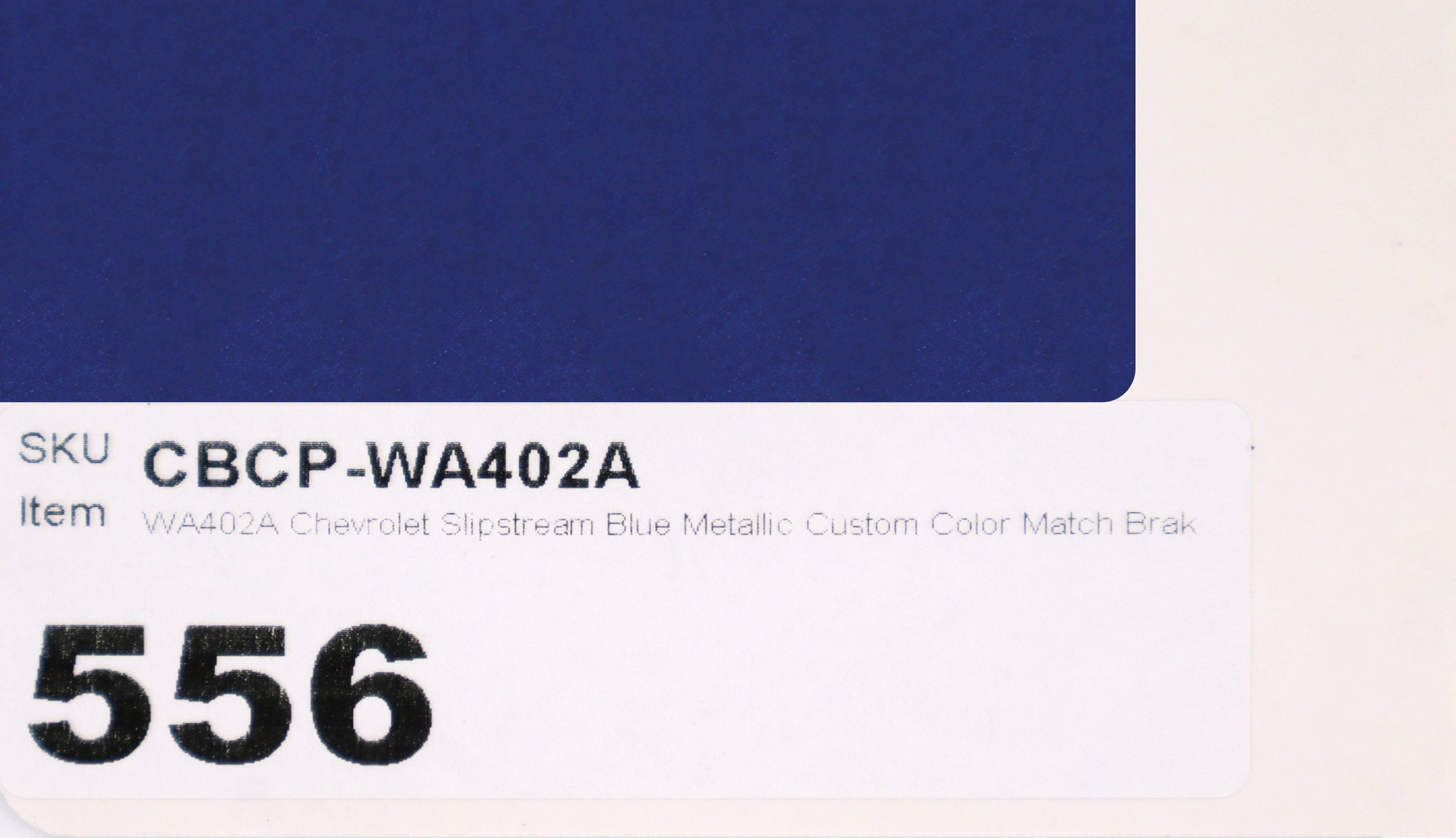WA402A Chevrolet Slipstream Blue Metallic Custom Color Match Brake Caliper Paint Kit