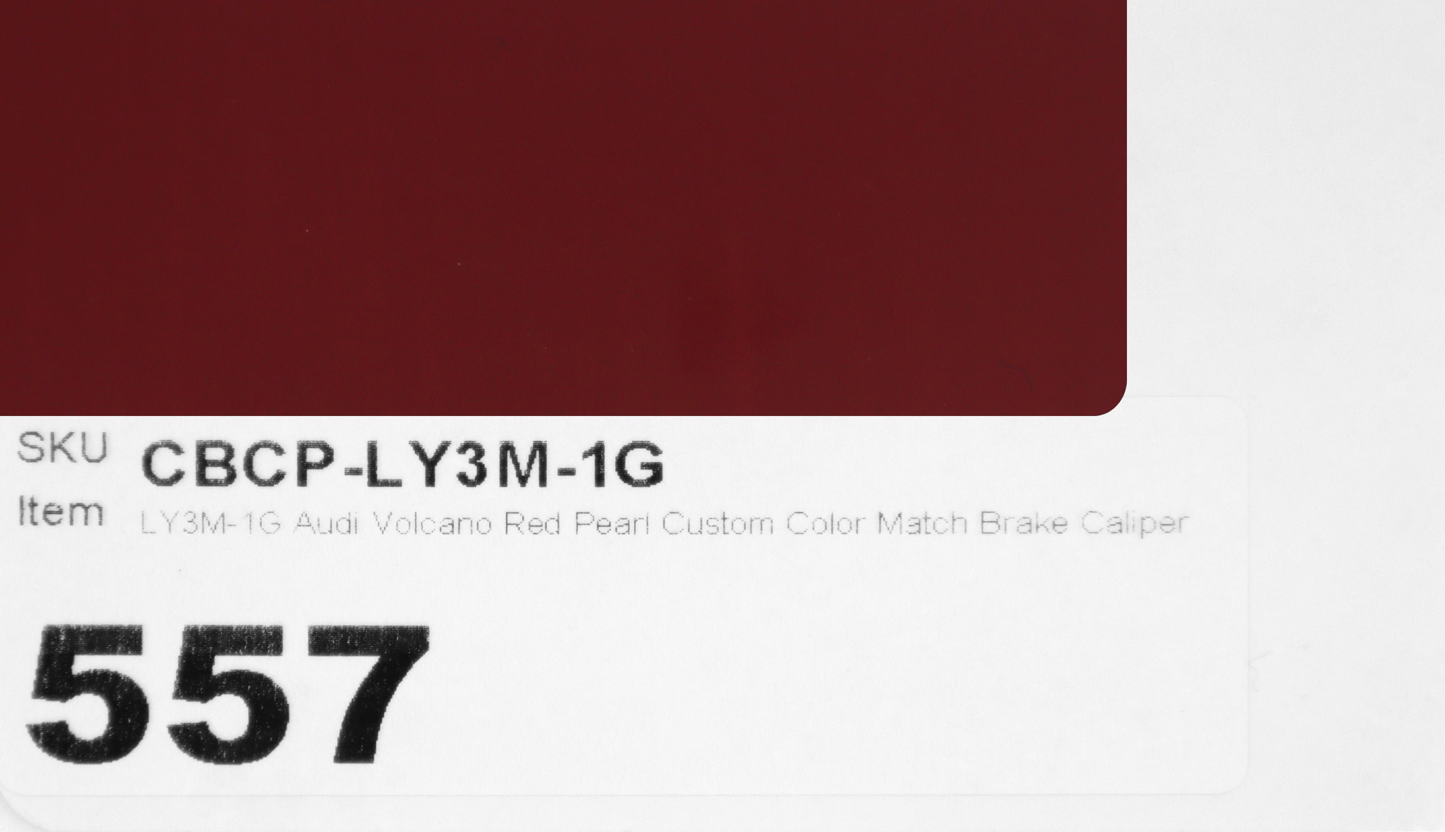 LY3M-1G Audi Volcano Red Pearl Custom Color Match Brake Caliper Paint Kit