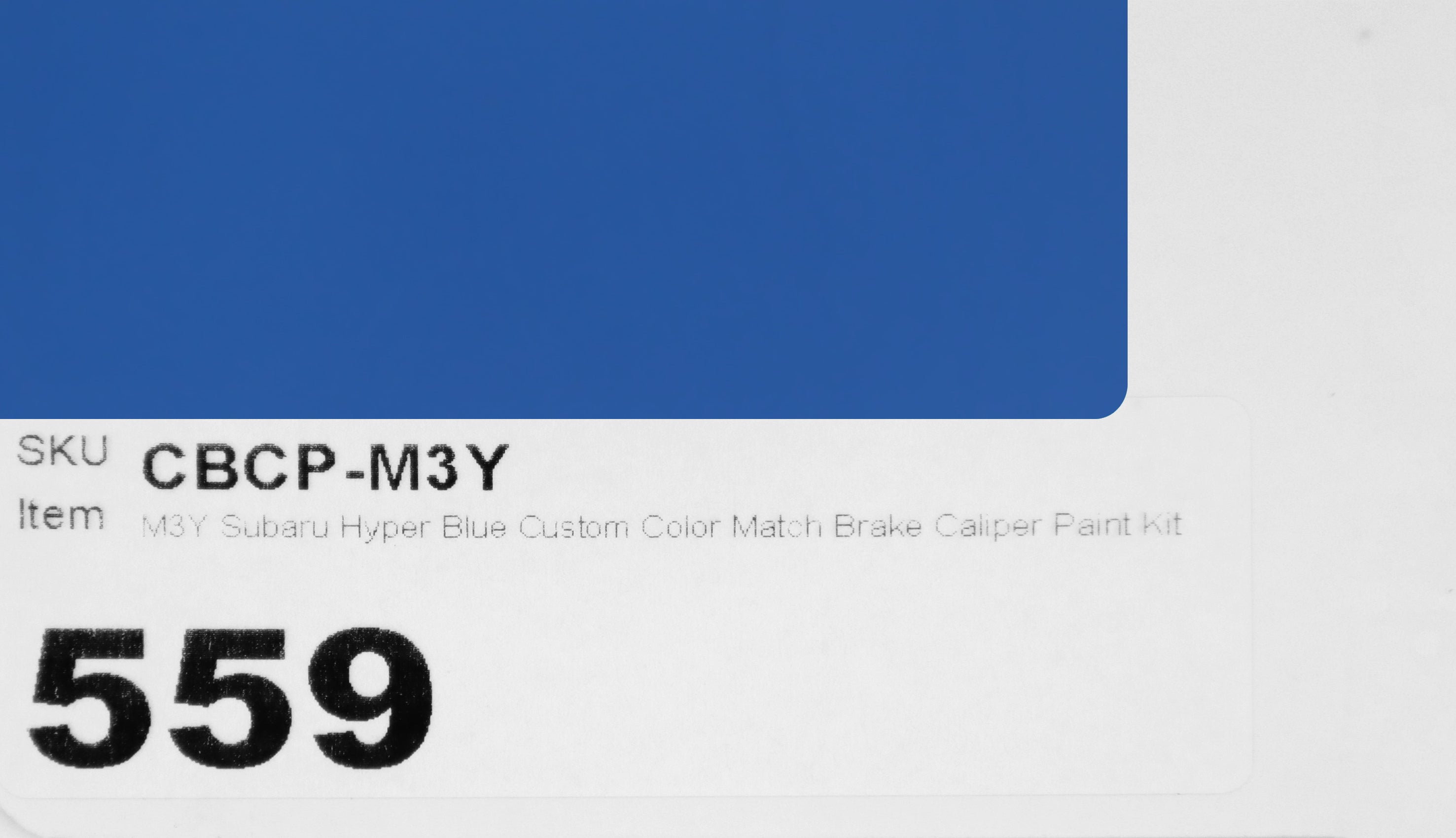 M3Y Subaru Hyper Blue Custom Color Match Brake Caliper Paint Kit