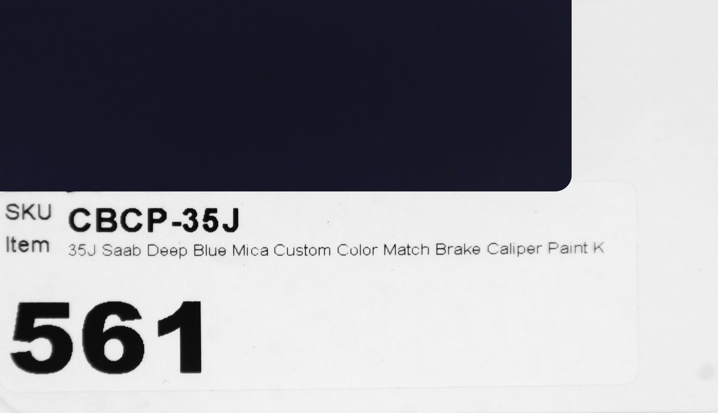 35J Saab Deep Blue Mica Custom Color Match Brake Caliper Paint