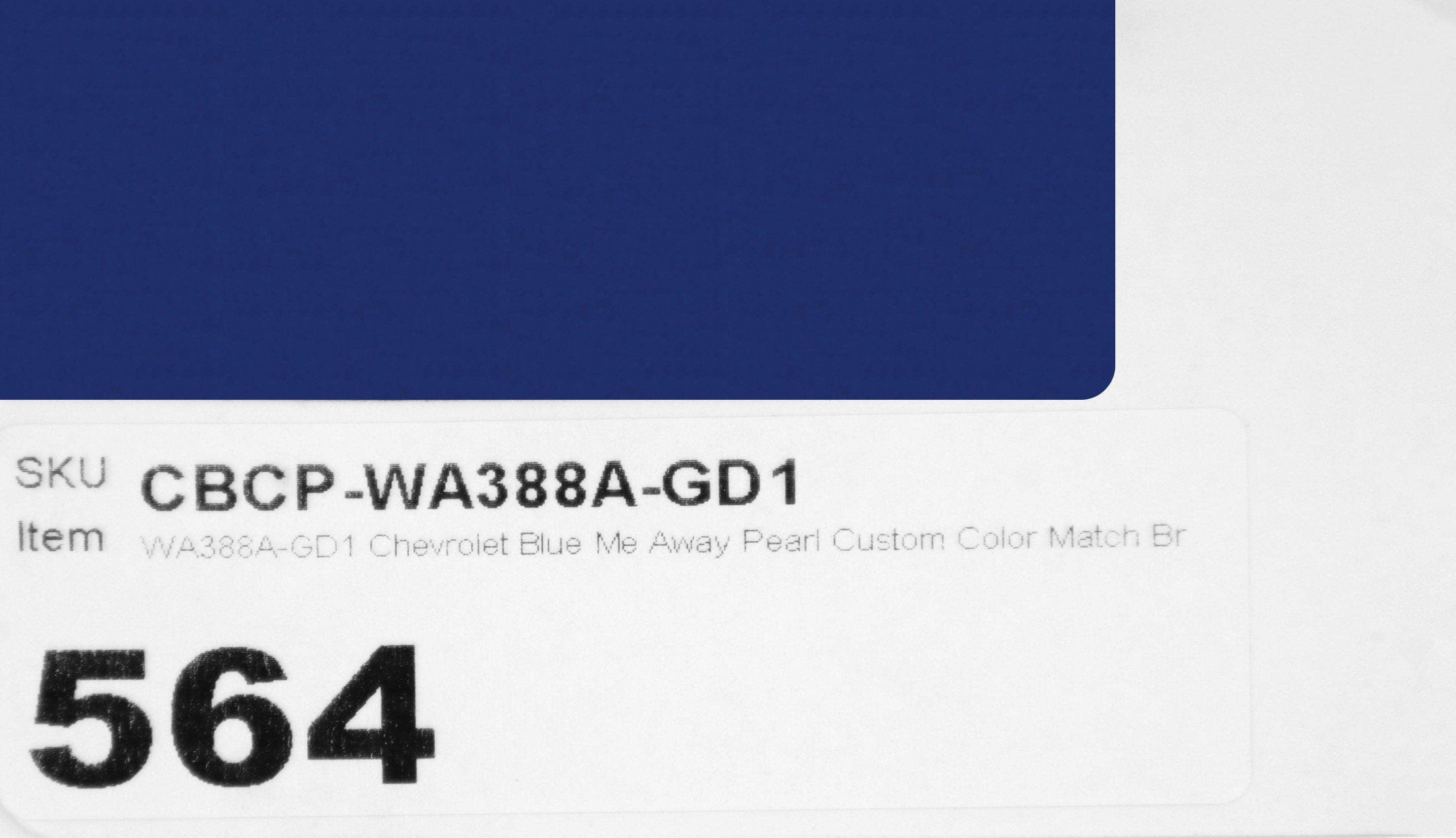 WA388A-GD1 Chevrolet Blue Me Away Pearl Custom Color Match Brake Caliper Paint Kit