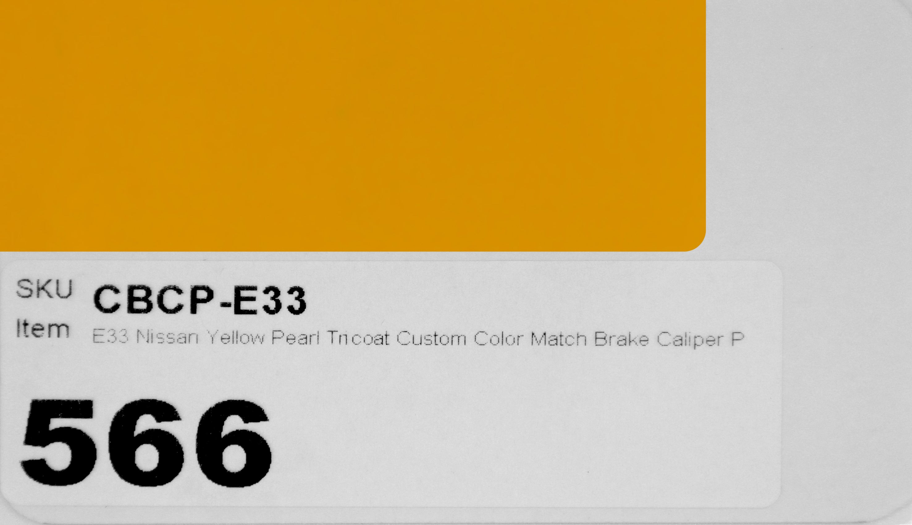 E33 Nissan Yellow Pearl Tricoat Custom Color Match Brake Caliper Paint Kit