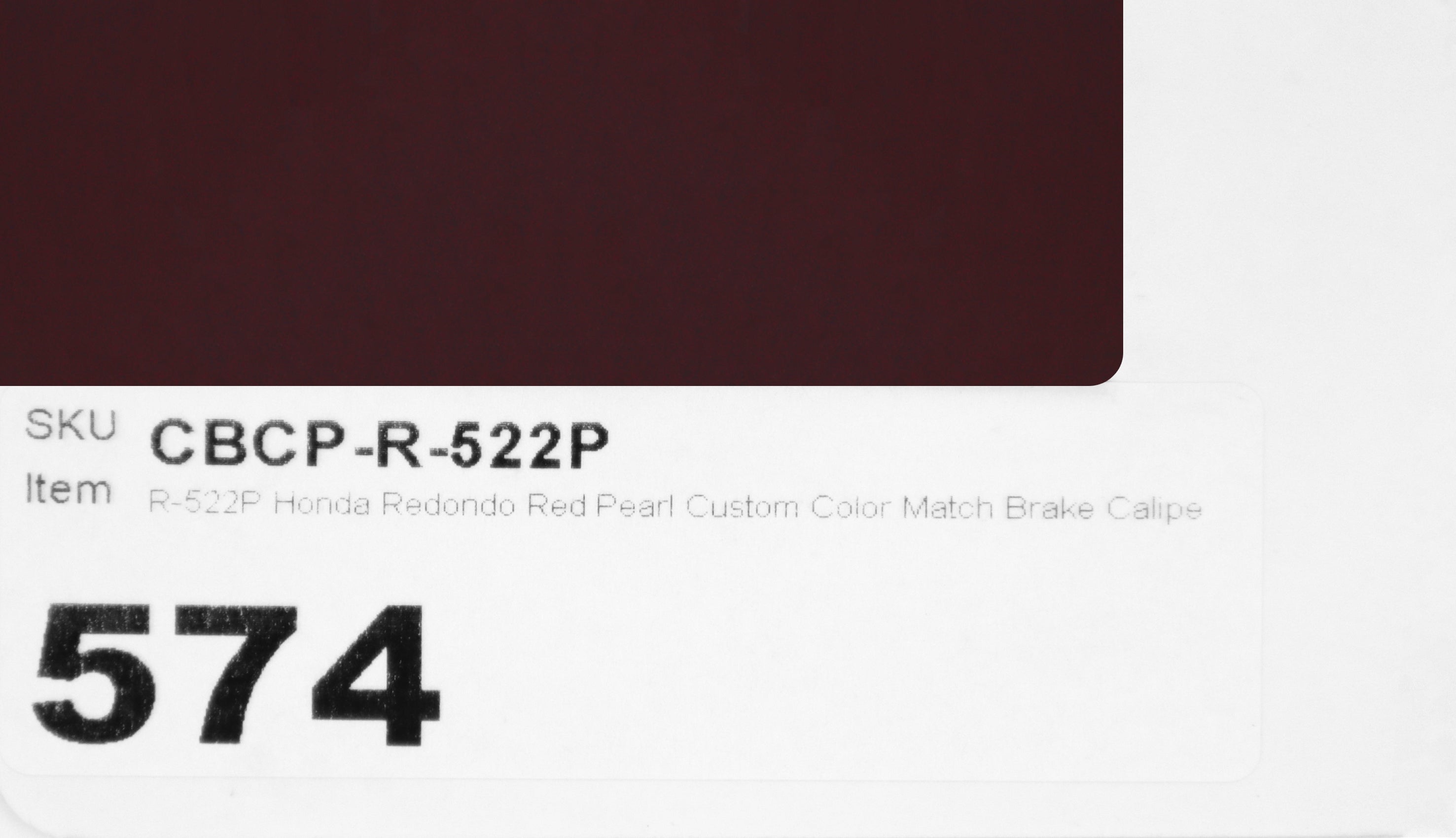 R-522P Honda Redondo Red Pearl Custom Color Match Brake Caliper Paint Kit