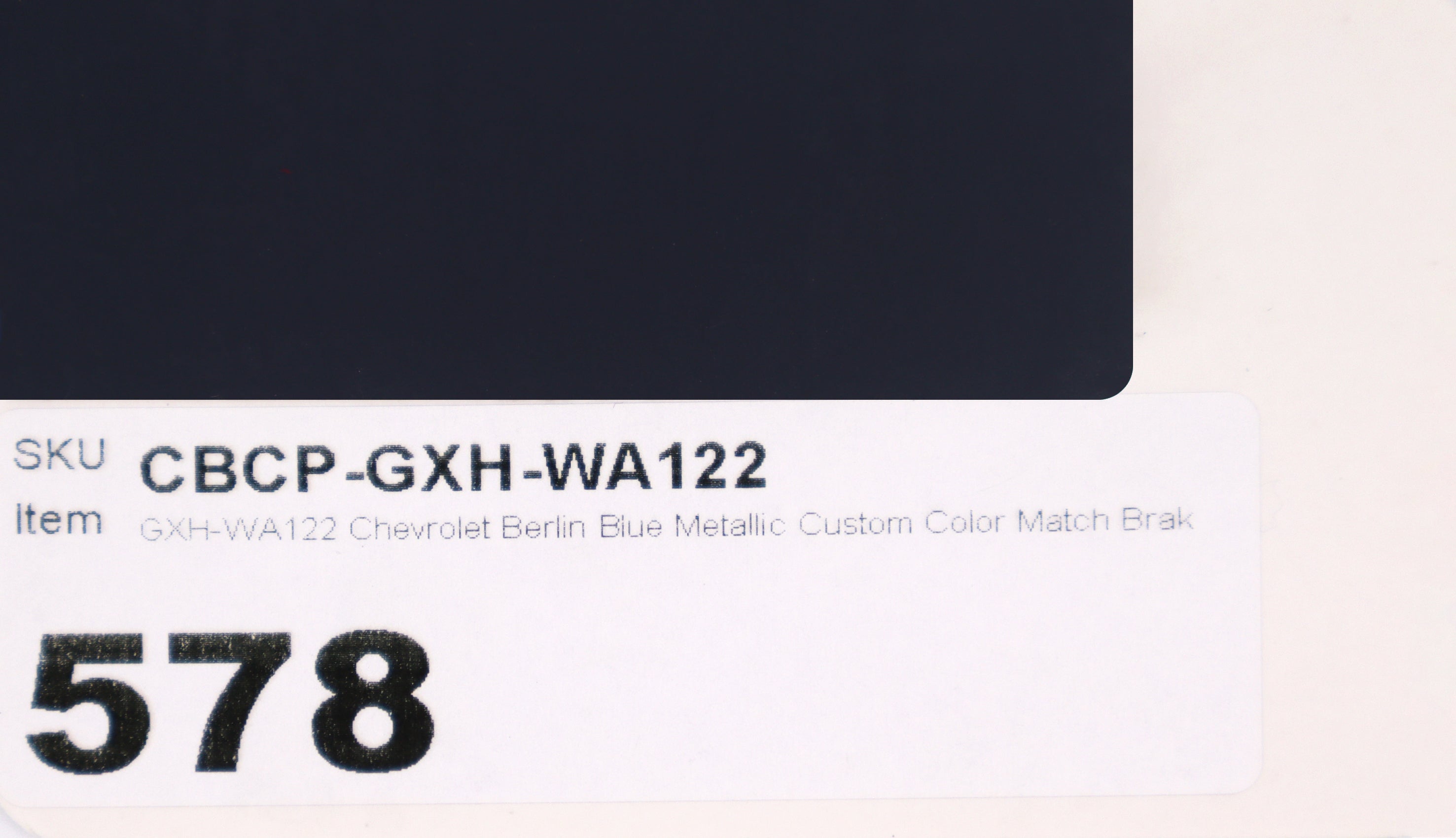 GXH-WA122 Chevrolet Berlin Blue Metallic Custom Color Match Brake Caliper Paint