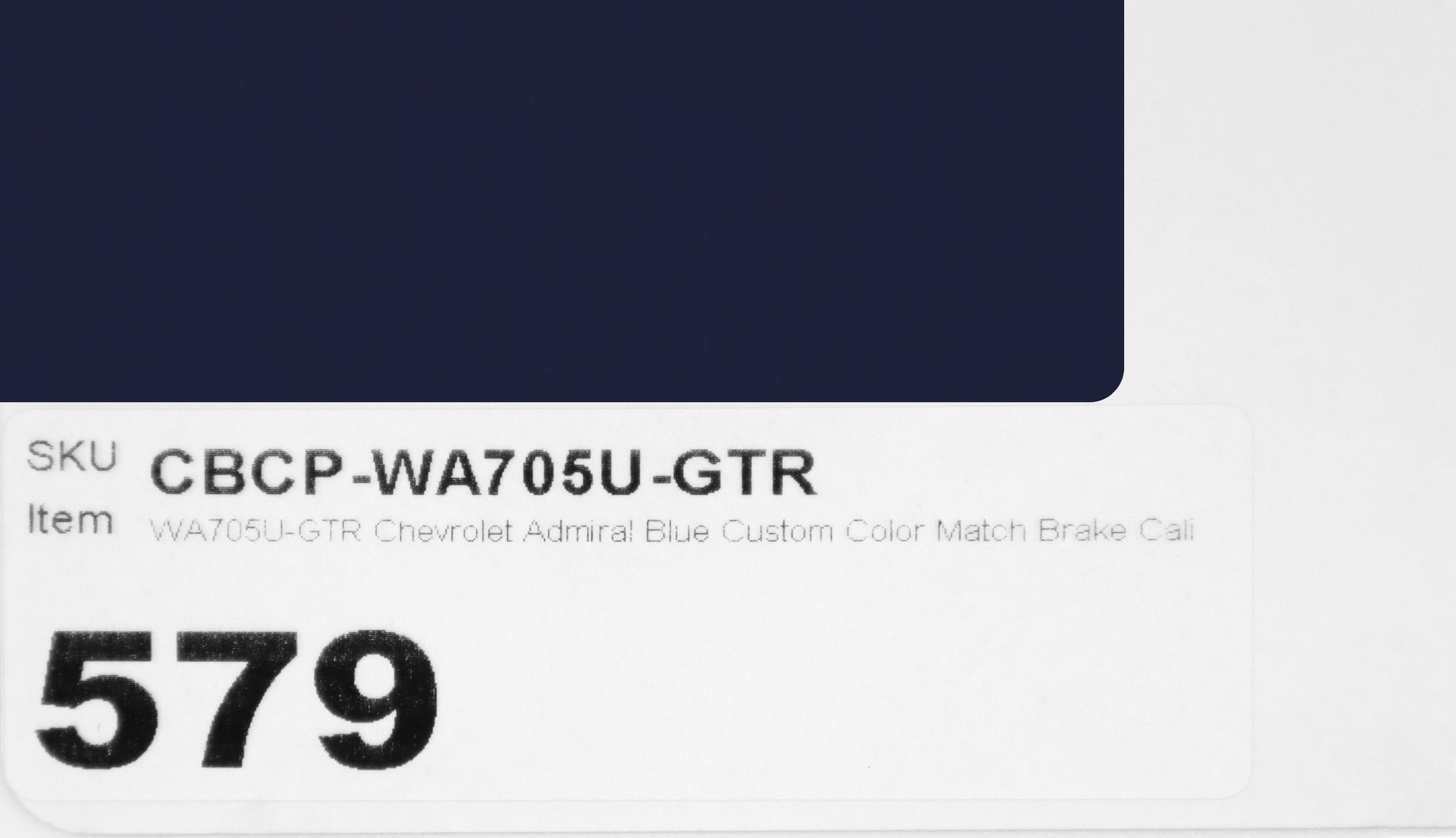 WA705U-GTR Chevrolet Admiral Blue Custom Color Match Brake Caliper Paint