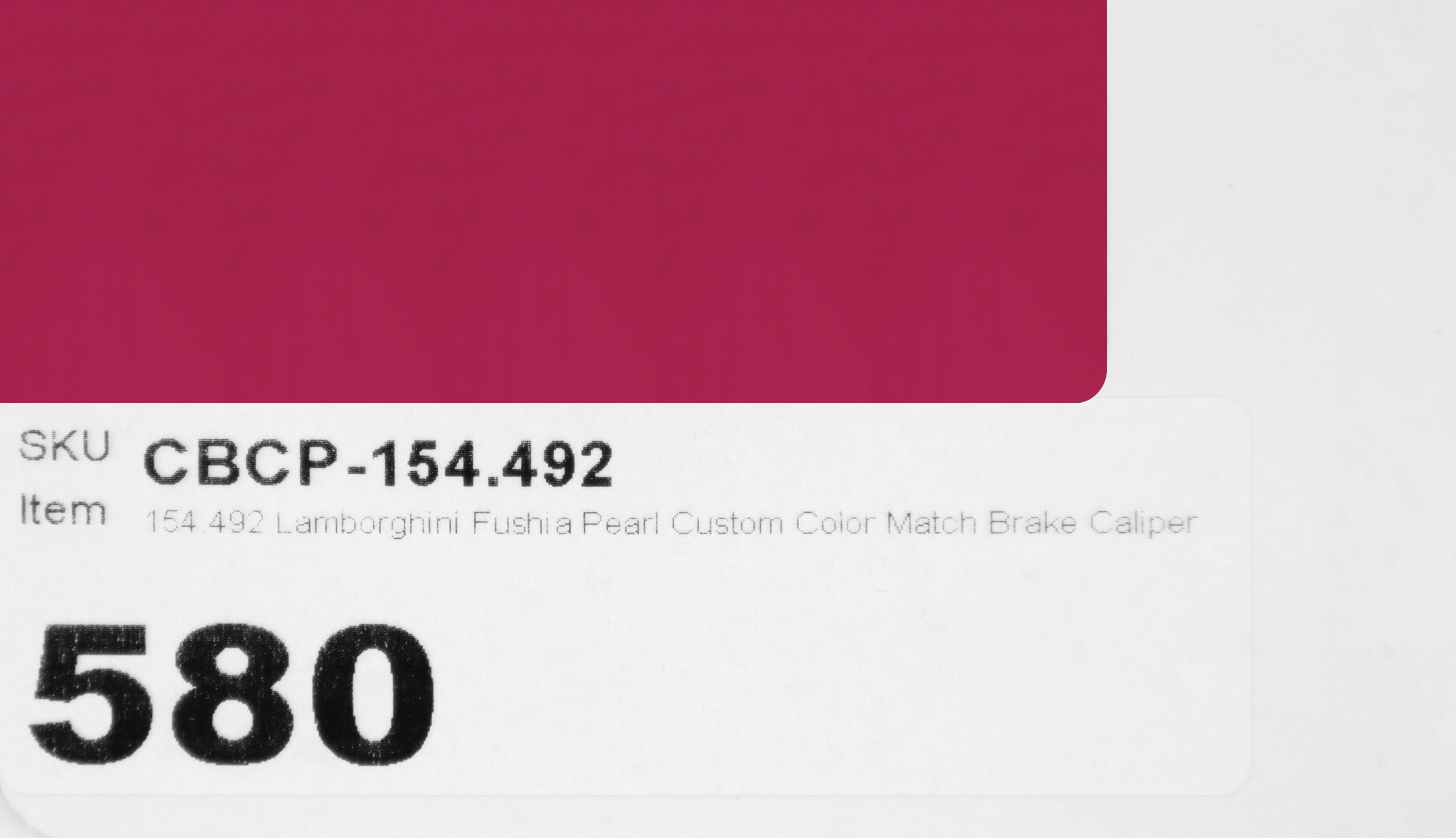154.492 Lamborghini Fushia Pearl Custom Color Match Brake Caliper Paint