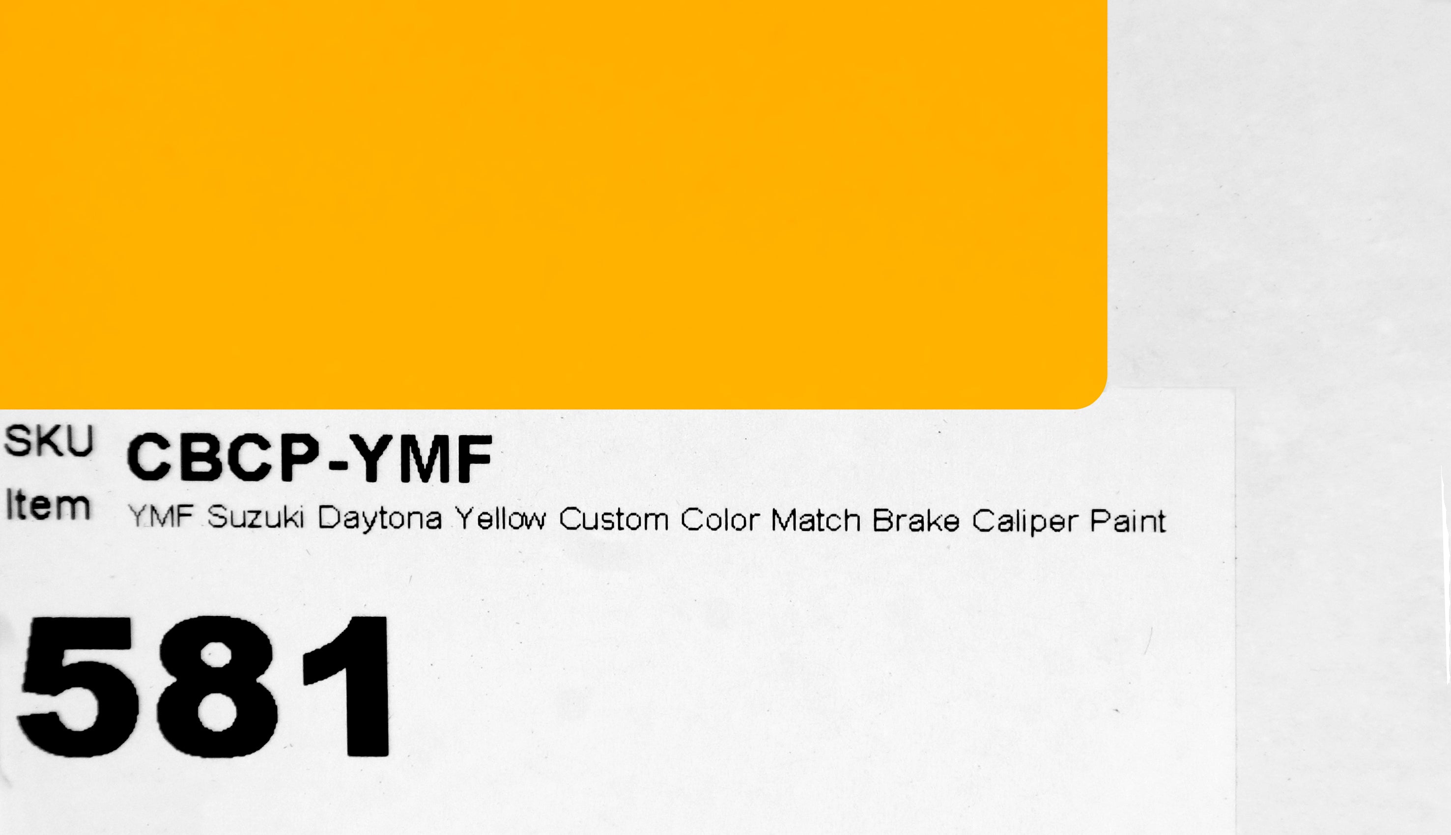 YMF Suzuki Daytona Yellow Custom Color Match Brake Caliper Paint